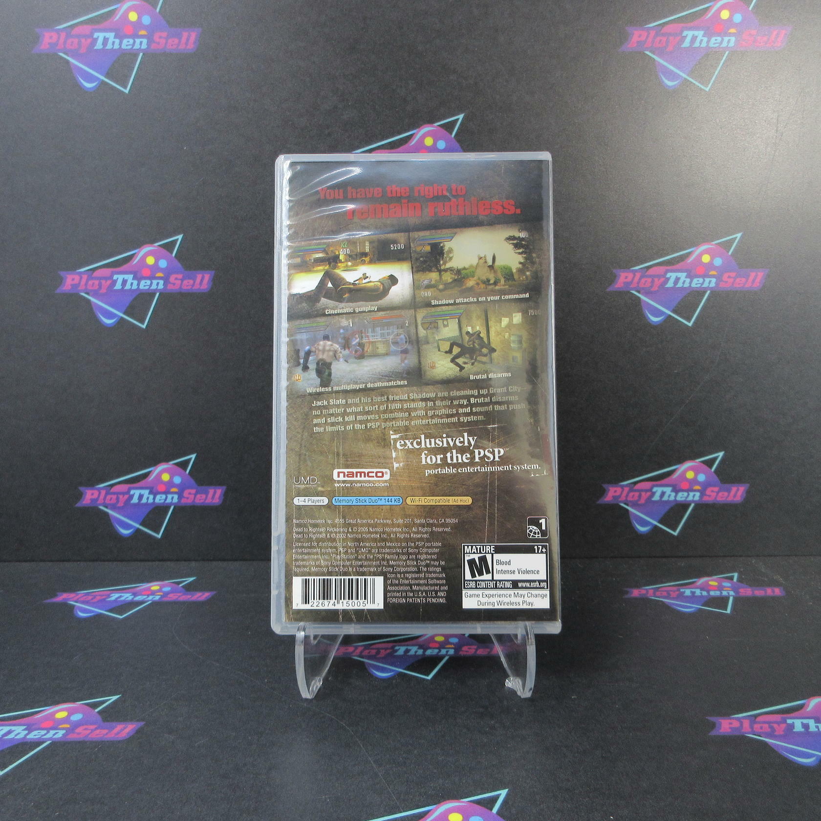 Dead To Rights Sony PSP Clear UMD - Like New