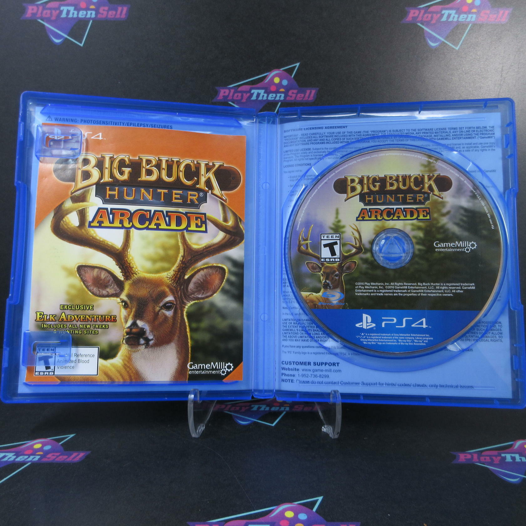 Big Buck Hunter Arcade PS4 PlayStation 4 AD Complete CIB - Very Good
