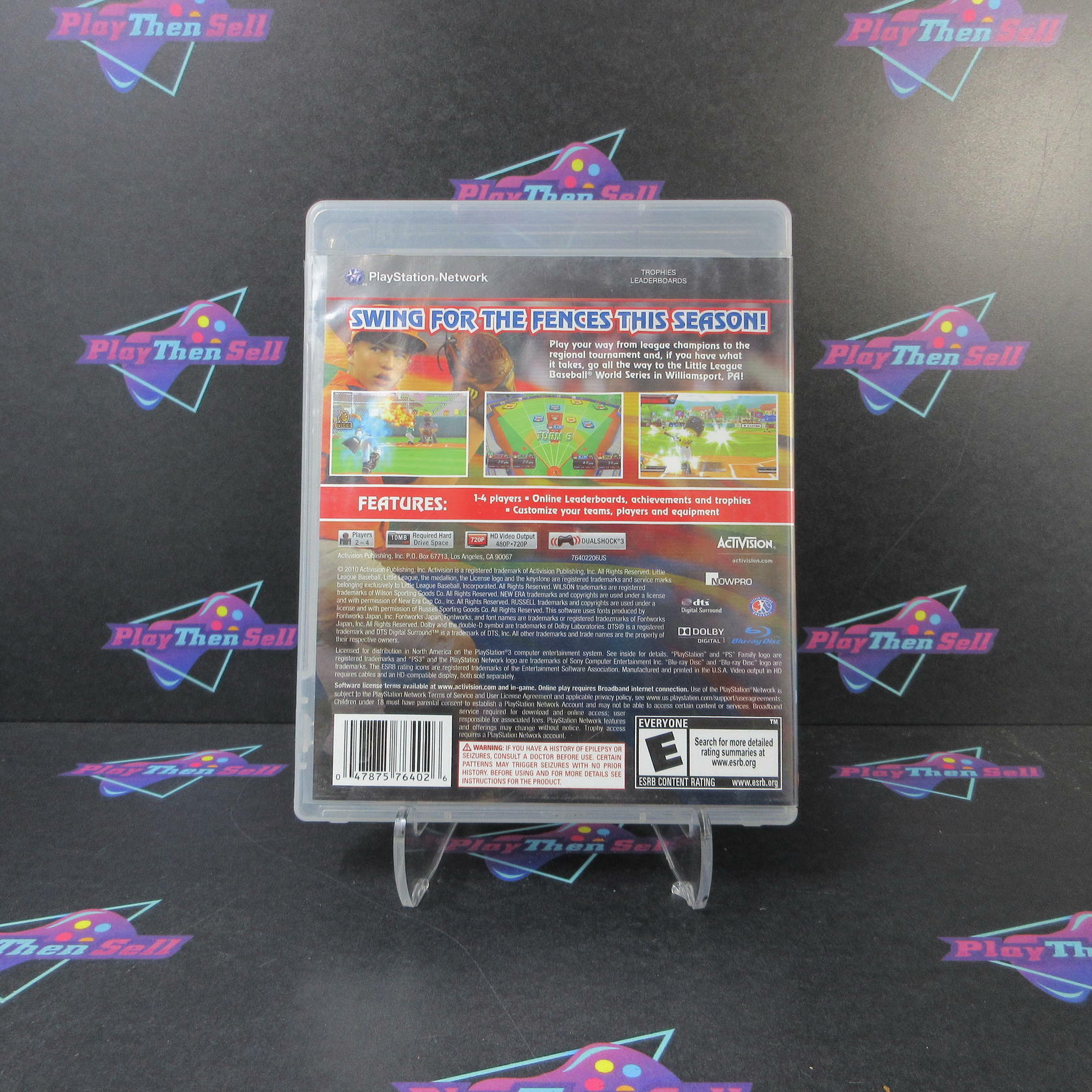 Little League World Series 2010 PS3 Playstation 3 AD Complete CIB - Very Good