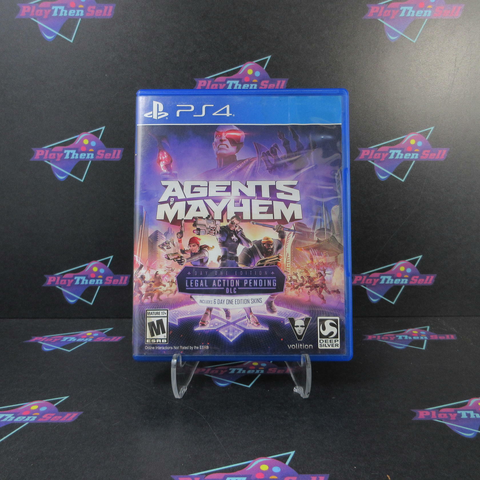 Agents of Mayhem Day One Edition PS4 PlayStation 4 AD Complete CIB - Very Good