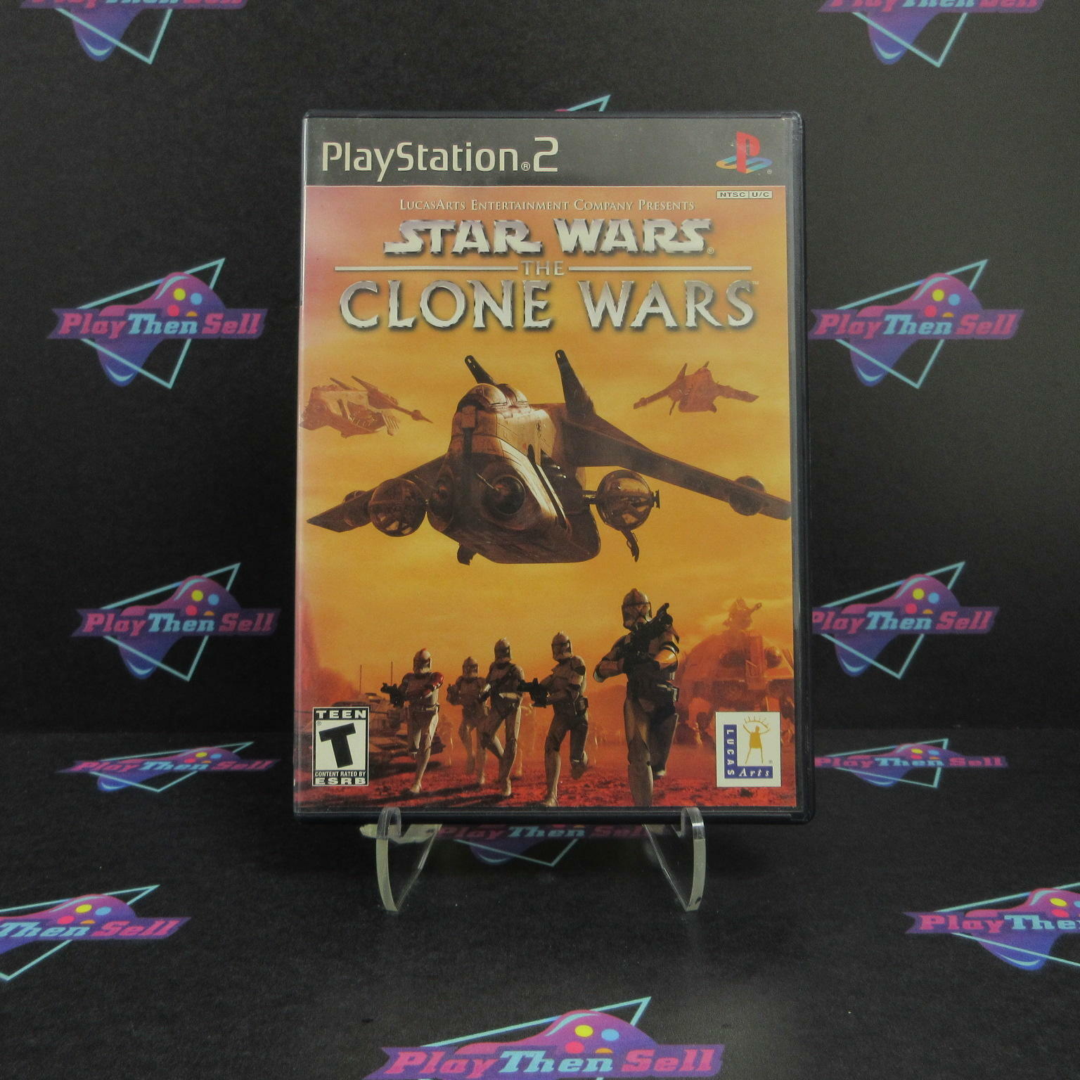 Star Wars The Clone Wars PS2 PlayStation 2 AD/NM - Very Good