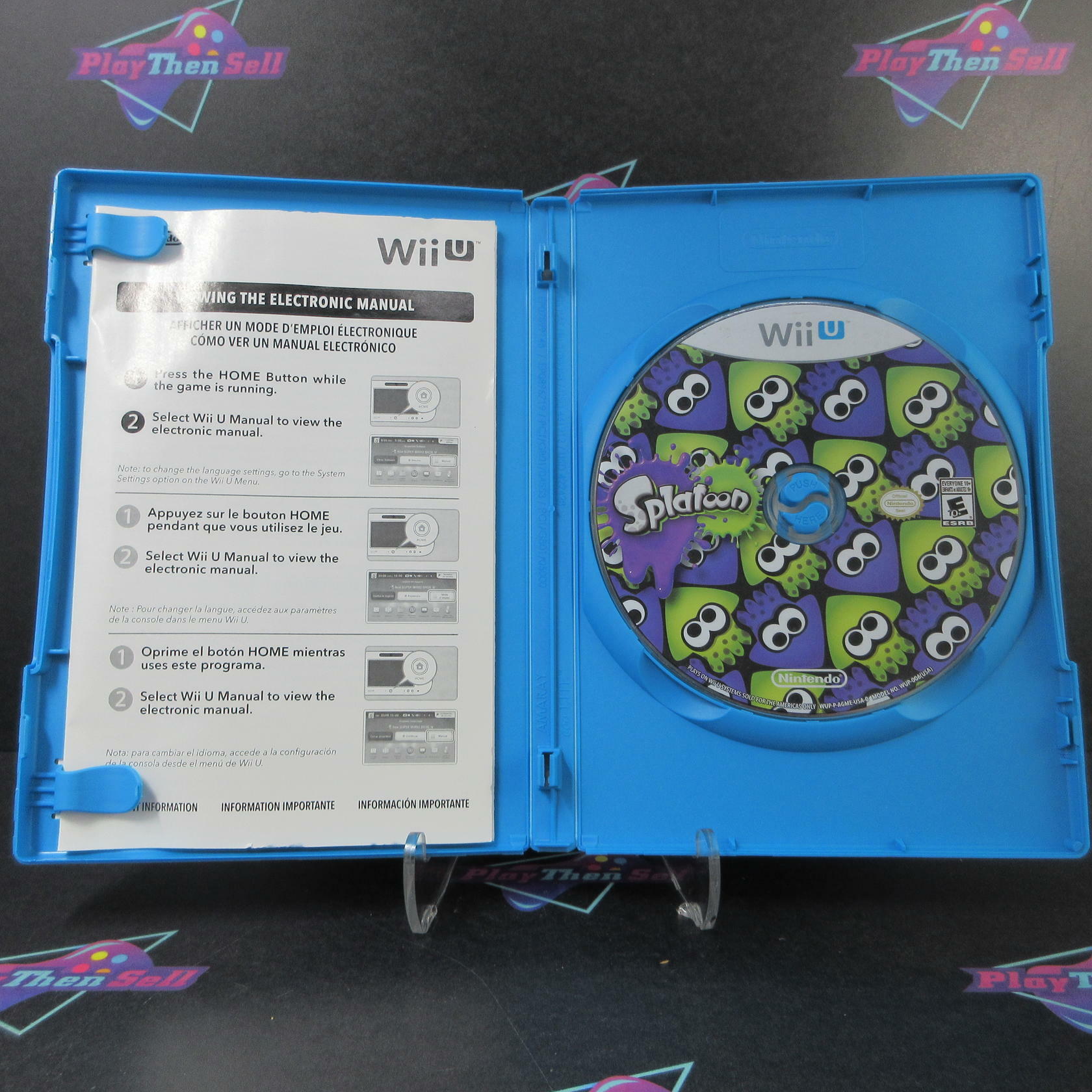 Splatoon Nintendo Wii U AD Complete CIB - Very Good