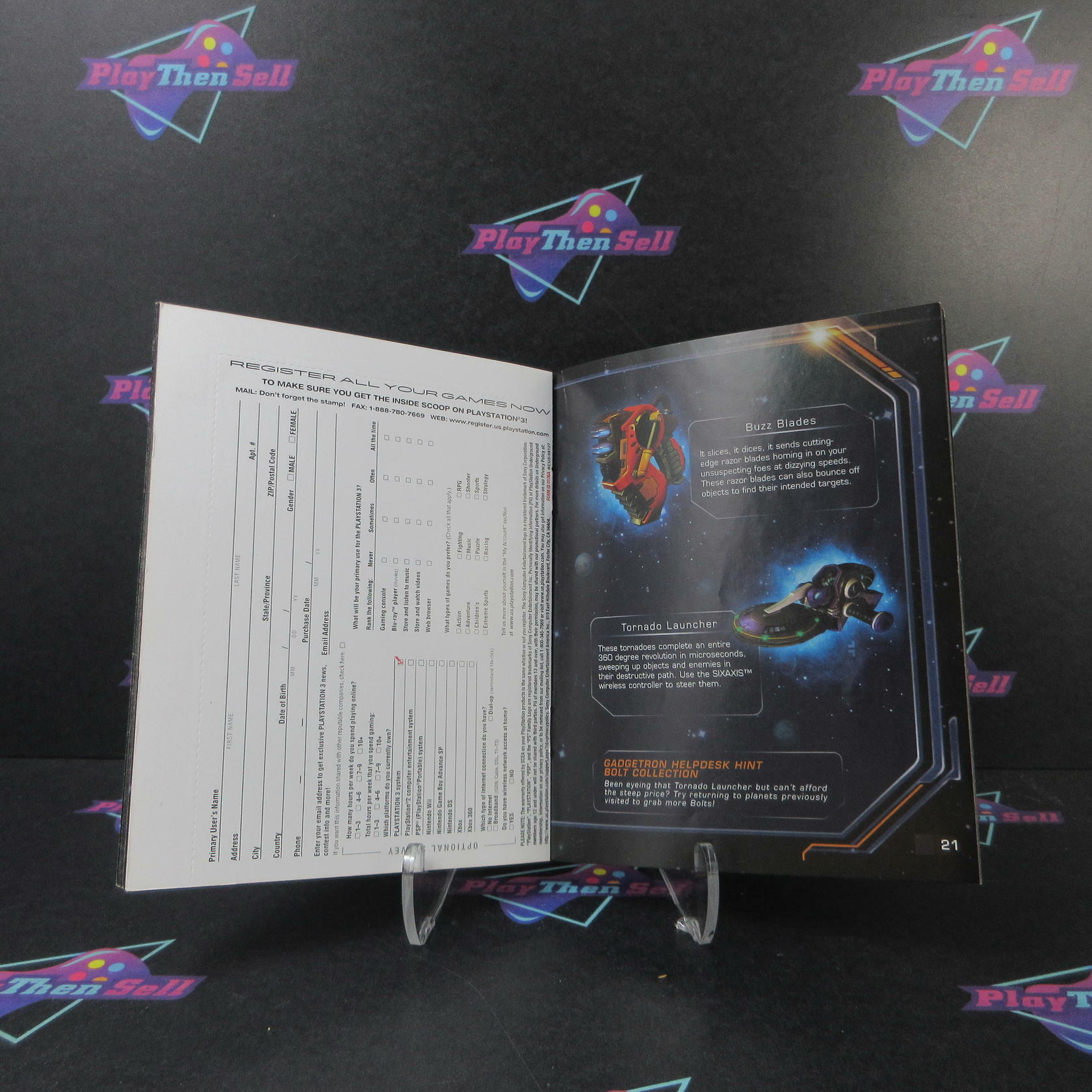 Ratchet and Clank Future Tools of Destruction PS3 GH + Reg Card Complete - Very Good