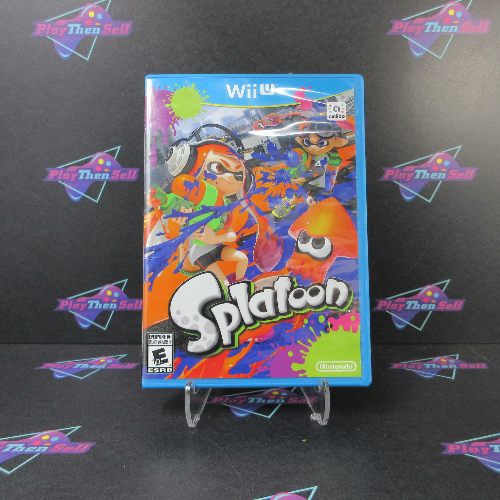Splatoon Nintendo Wii U AD Complete CIB - Very Good