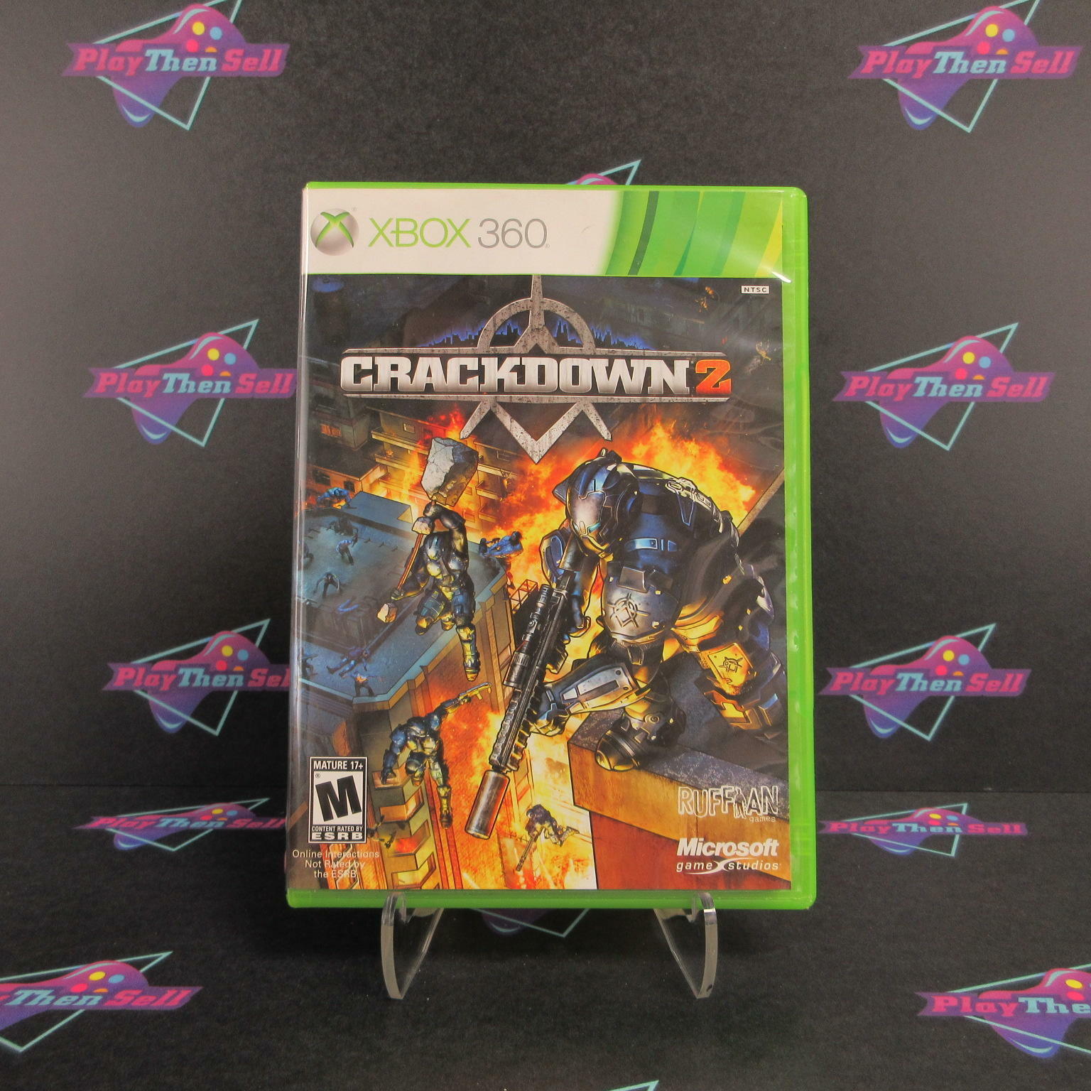 Crackdown 2 + Poster Xbox 360 AD/DD Complete CIB - Very Good