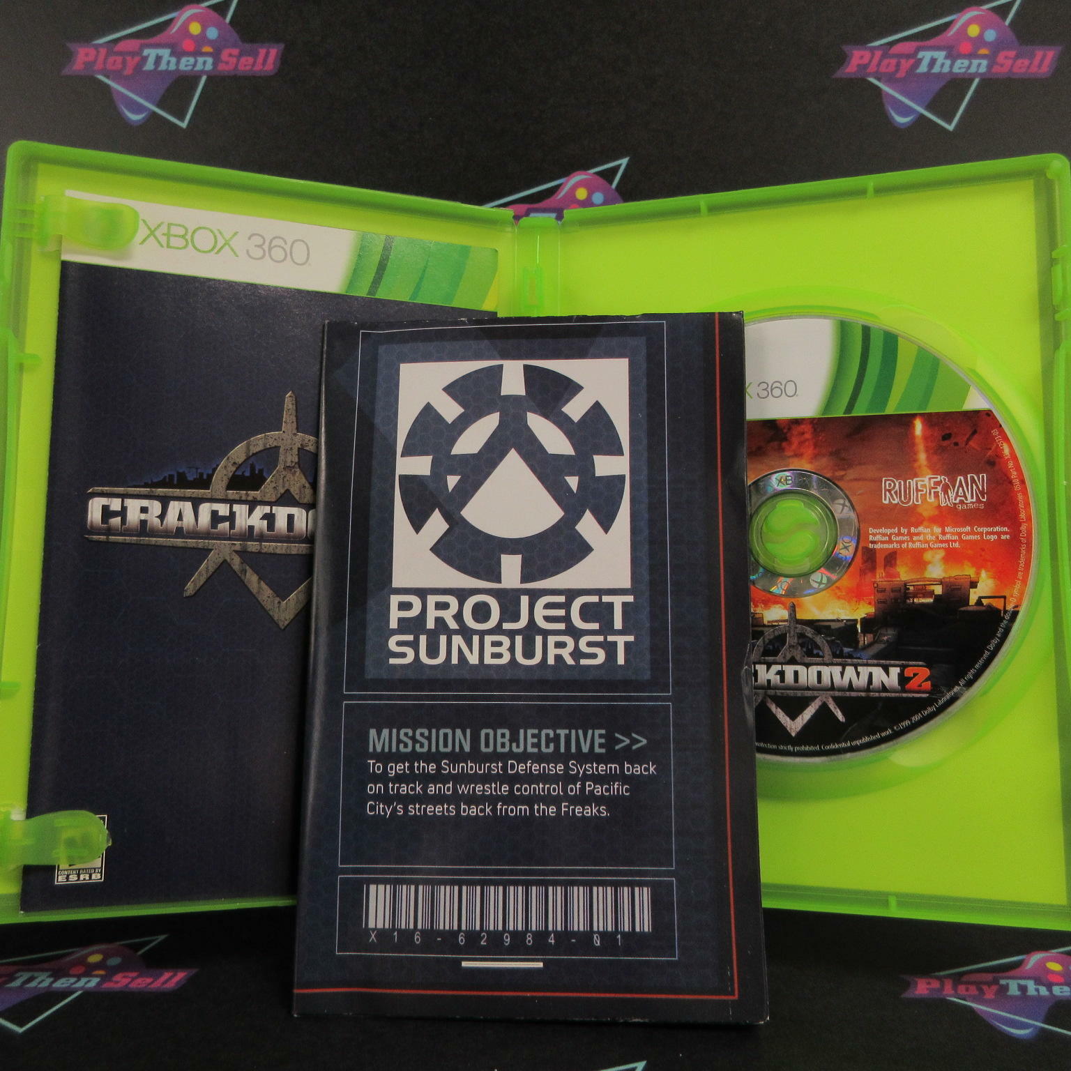 Crackdown 2 + Poster Xbox 360 AD/DD Complete CIB - Very Good