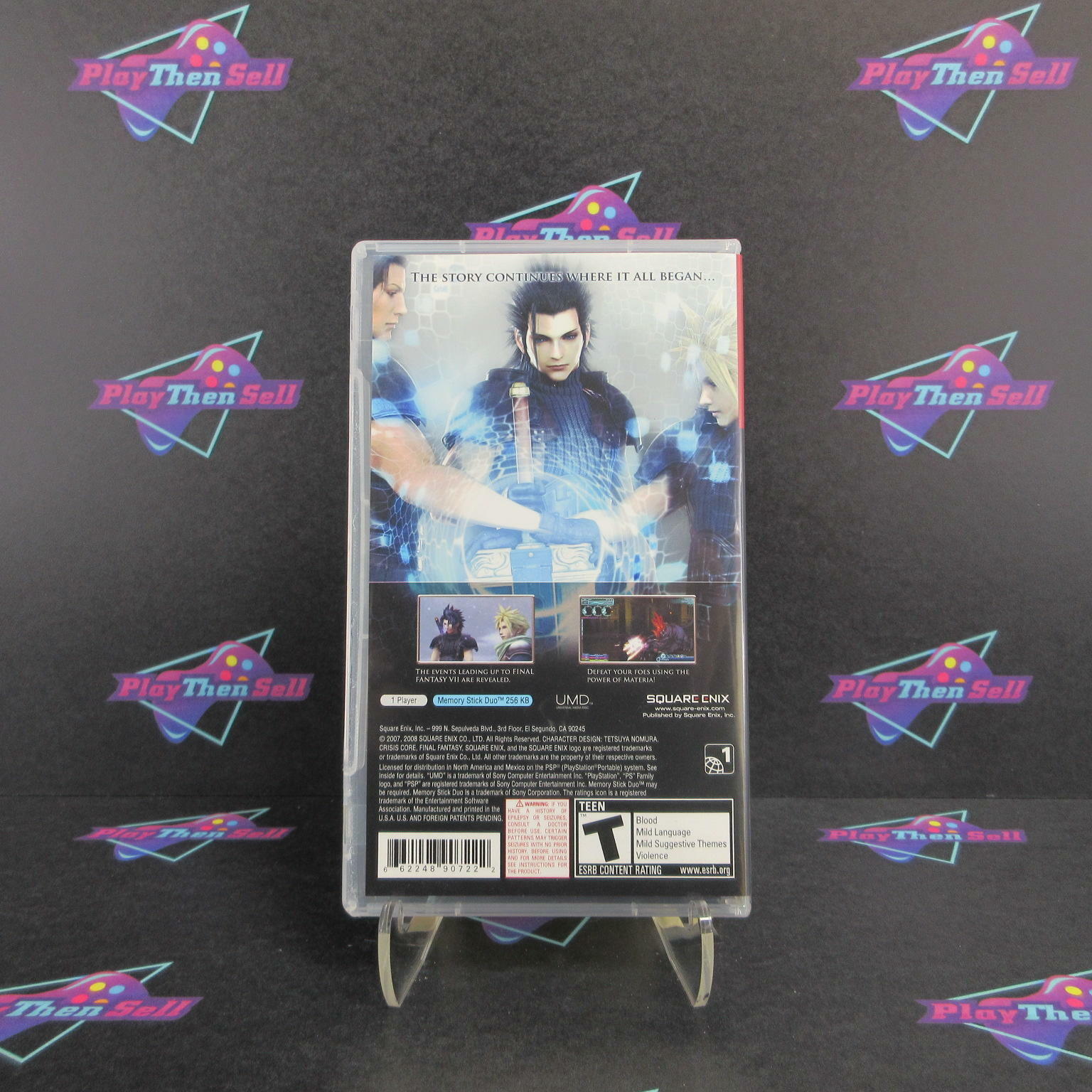 Crisis Core Final Fantasy VII Sony PSP GH + Reg Card - Like New