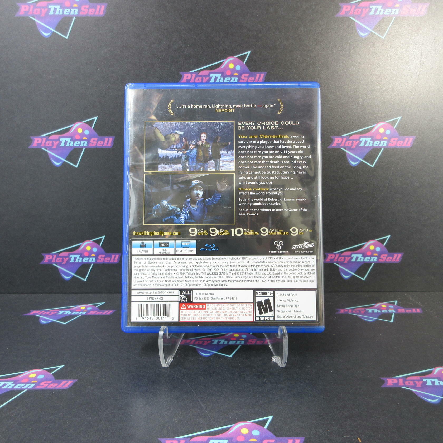 The Walking Dead Season 2 PS4 PlayStation 4 AD - Very Good