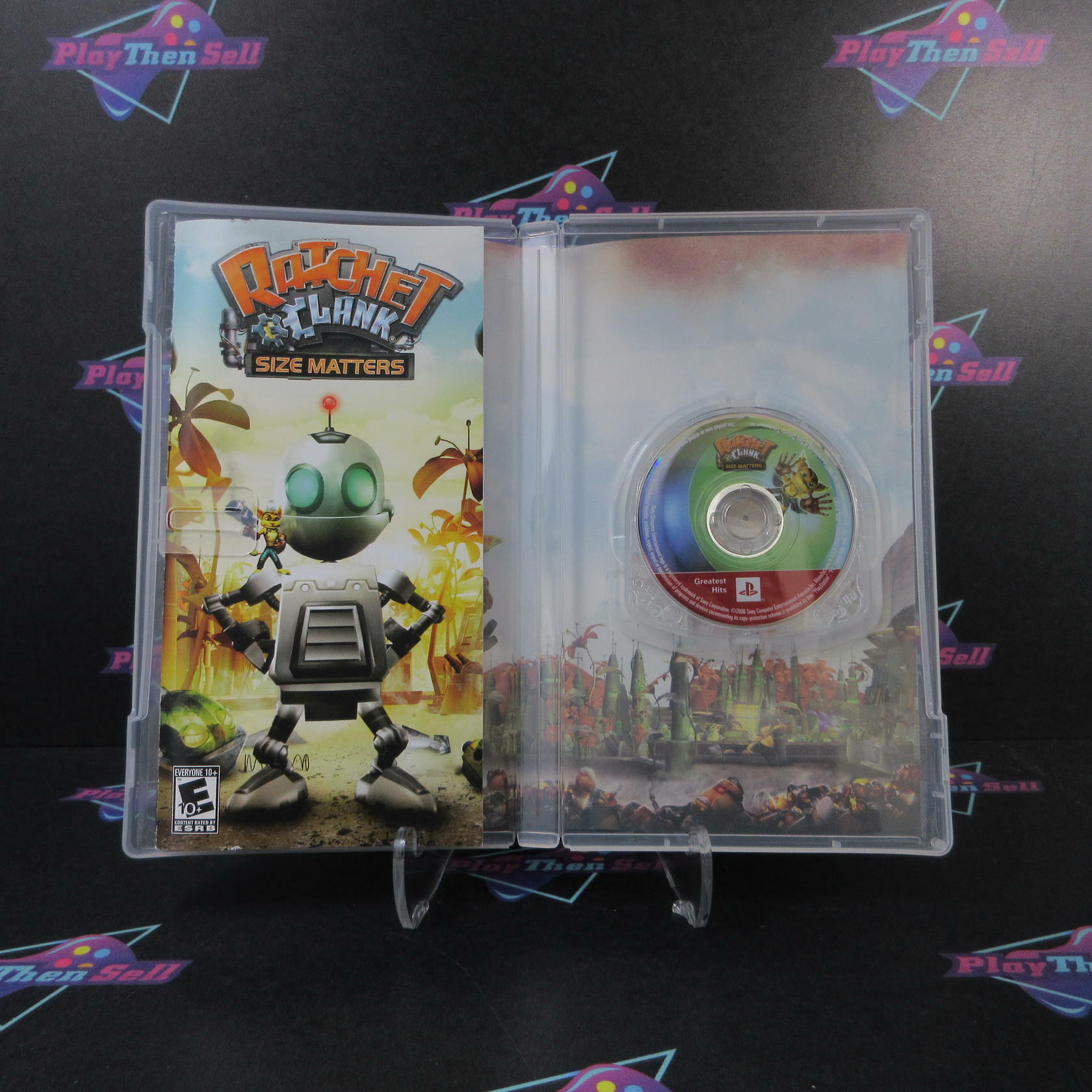 Ratchet & Clank Size Matters Sony PSP GH Clear UMD + Reg Card - Like New