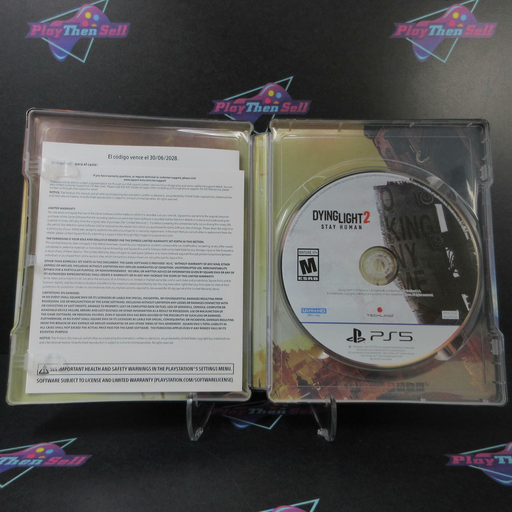 Dying Light 2 Stay Human Deluxe Edition Steelbook PS5 PlayStation 5 + Sleeve - Like New