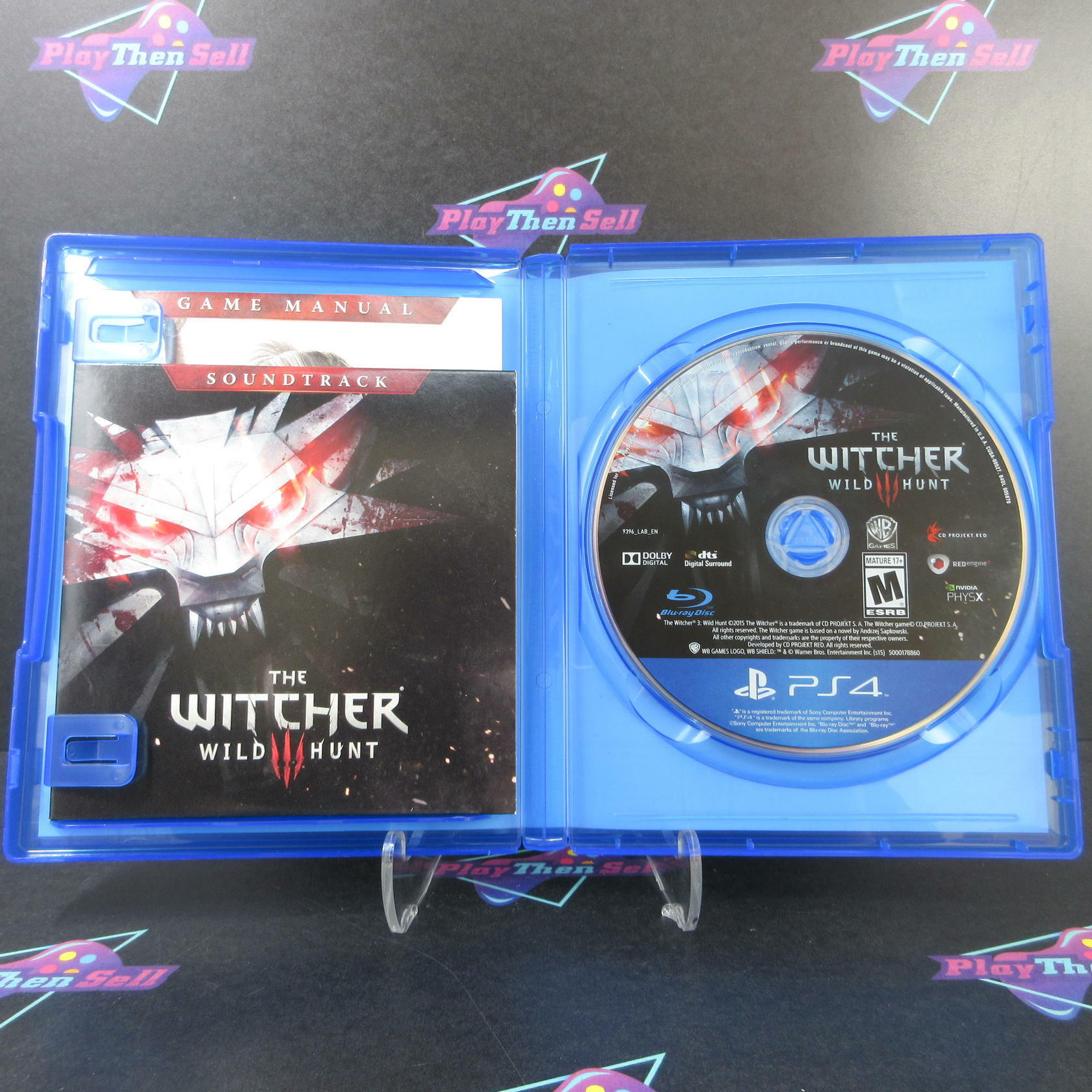 The Witcher 3 Wild Hunt PS4 PlayStation 4 + Soundtrack - Like New