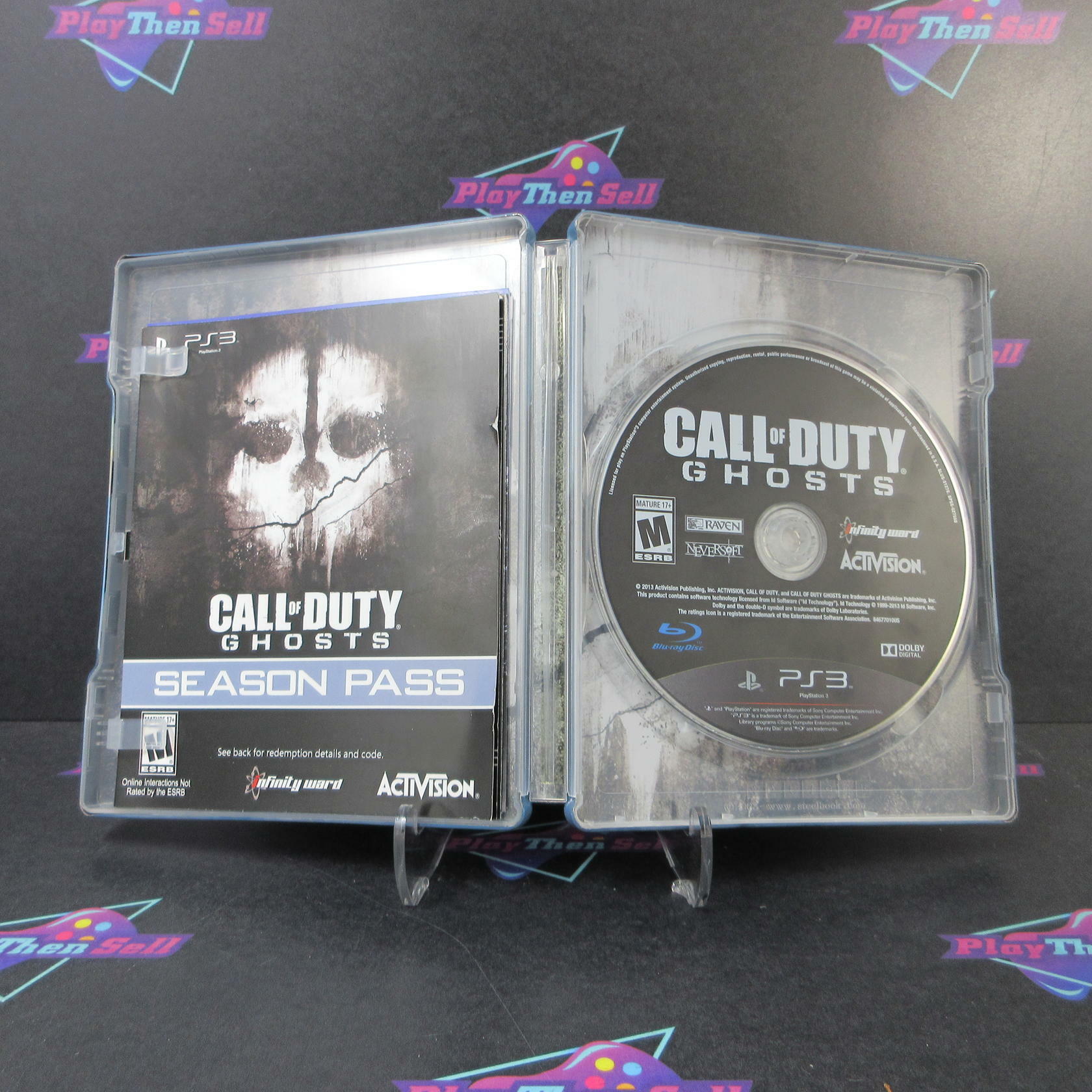 Call of Duty Ghosts Hardened Edition Steelbook PS3 PlayStation 3 AD Complete CIB - Very Good