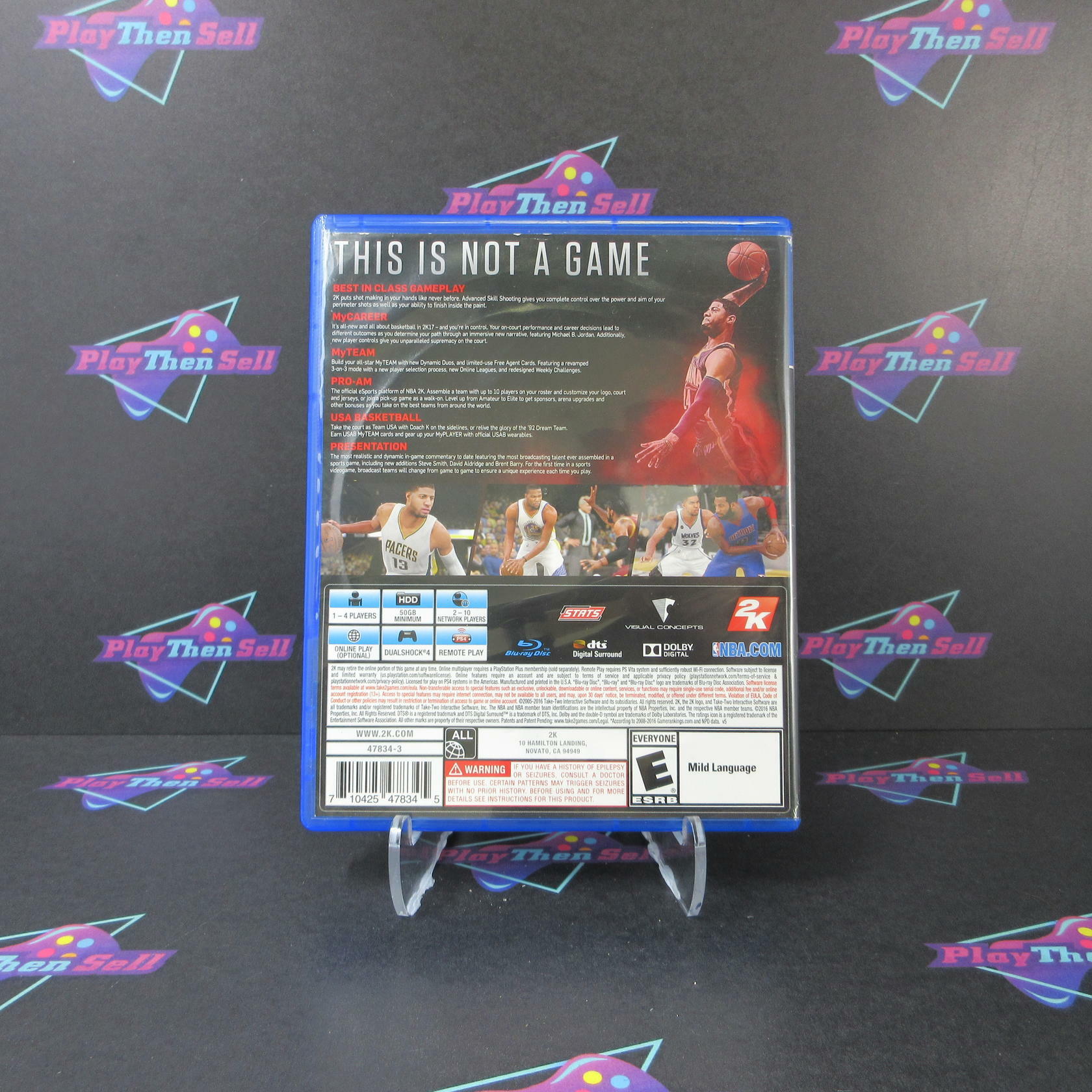NBA 2K17 PlayStation 4 PS4 AD Complete CIB - Very Good