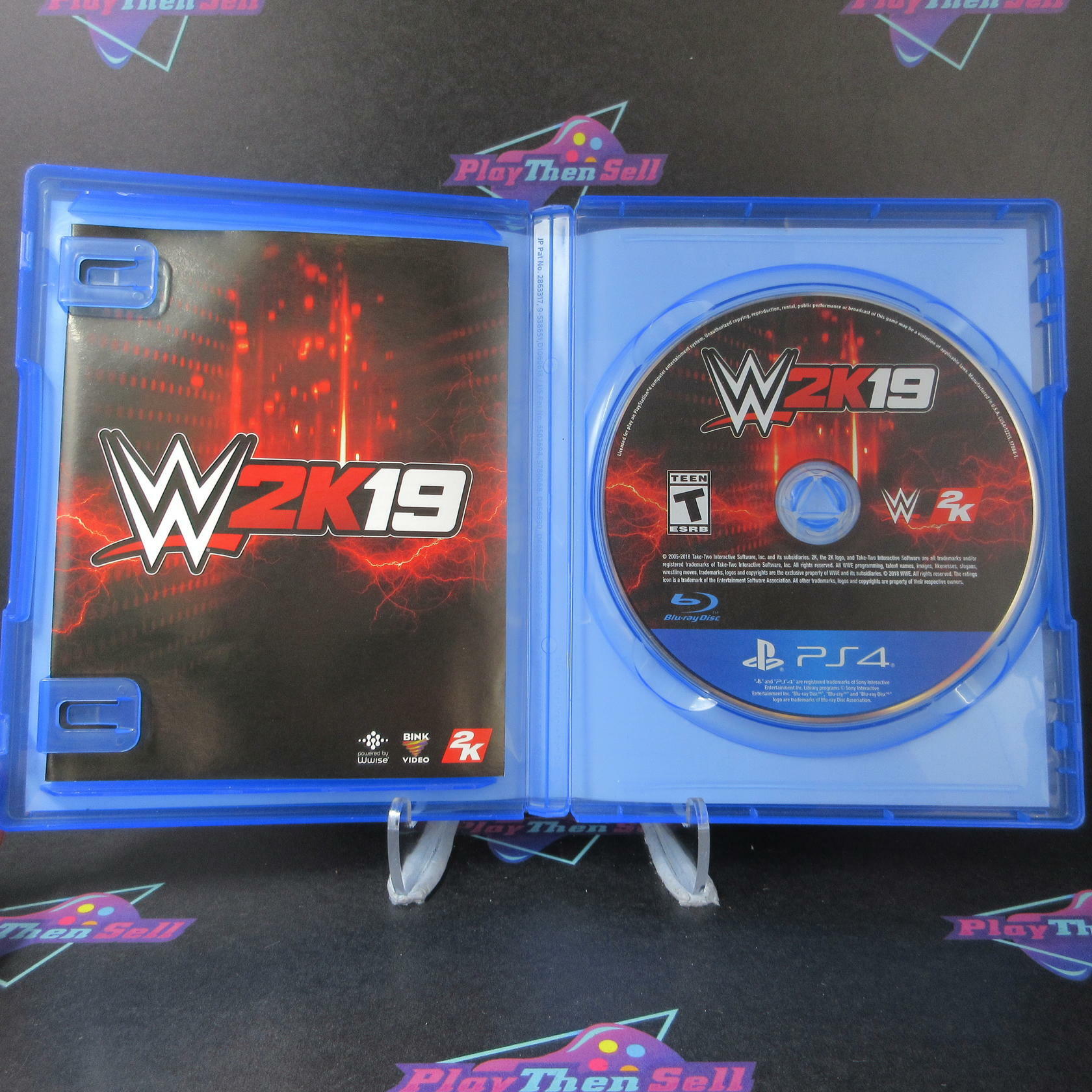 WWE 2K19 PS4 PlayStation 4 AD Complete CIB - Very Good