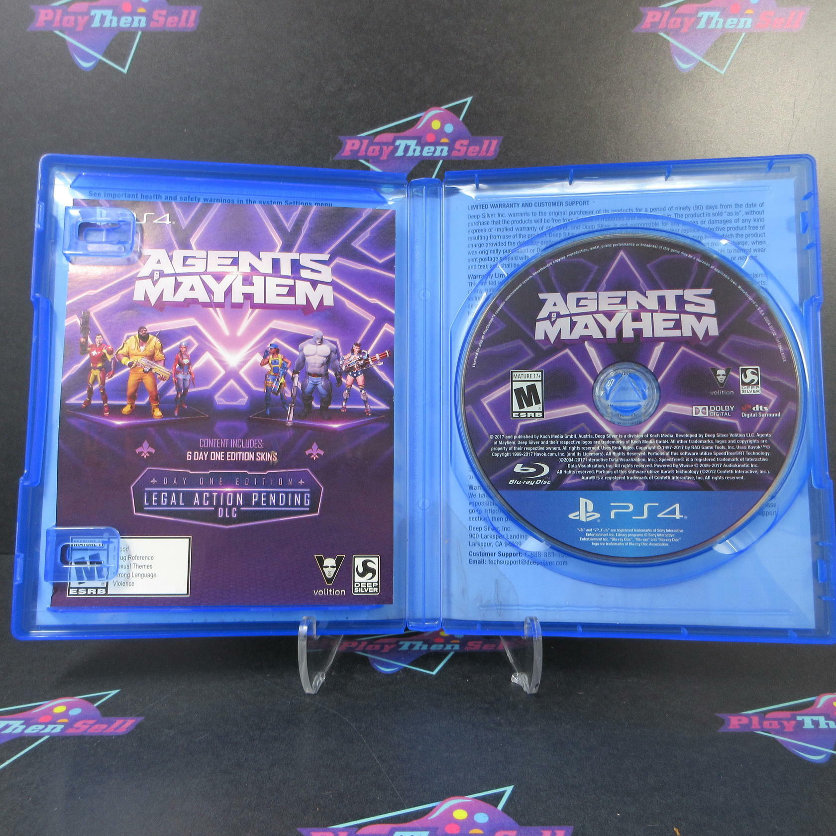 Agents of Mayhem Day One Edition PS4 PlayStation 4 AD Complete CIB - Very Good