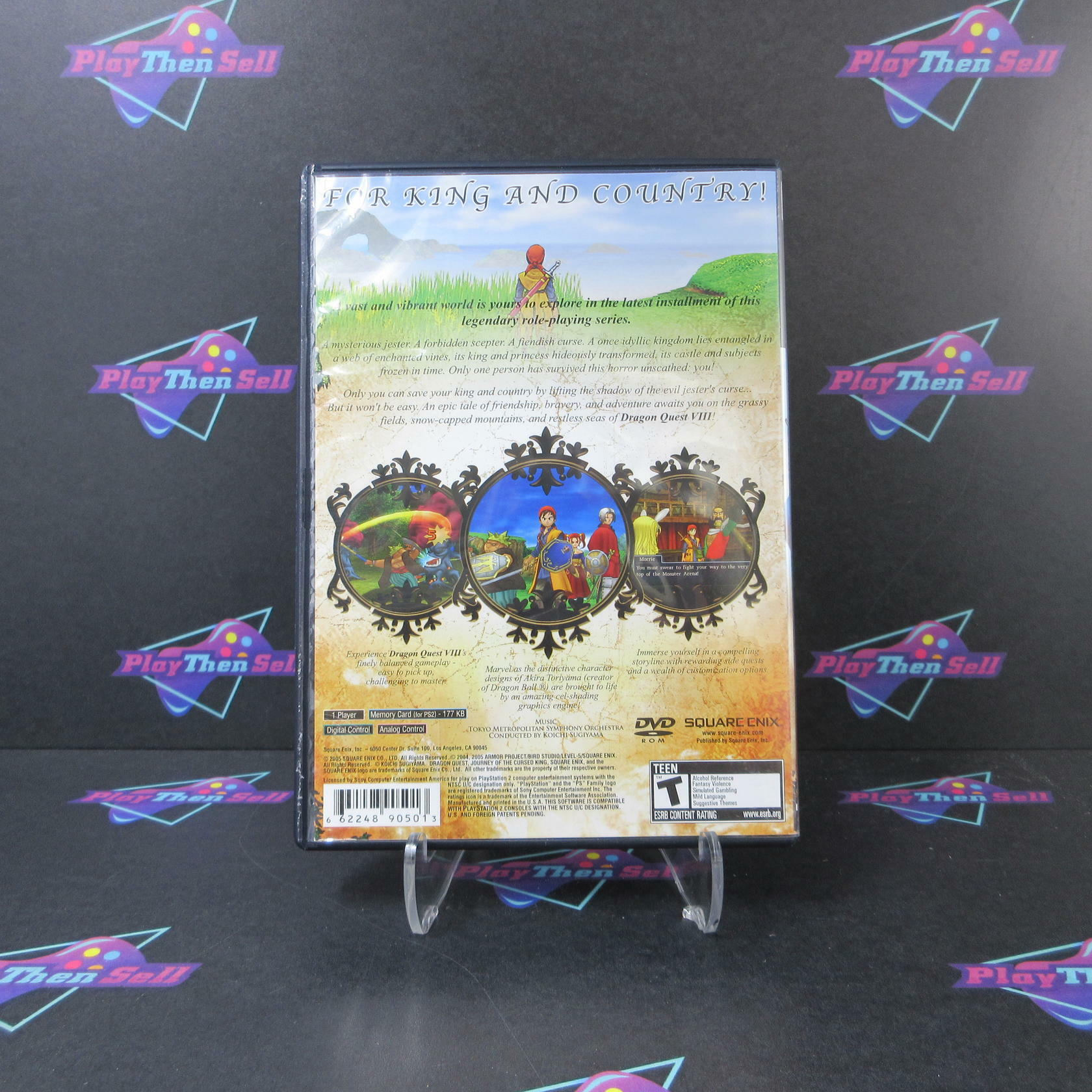 Dragon Quest VIII Journey of the Cursed King No Demo PlayStation 2 AD/MD + Reg - Very Good