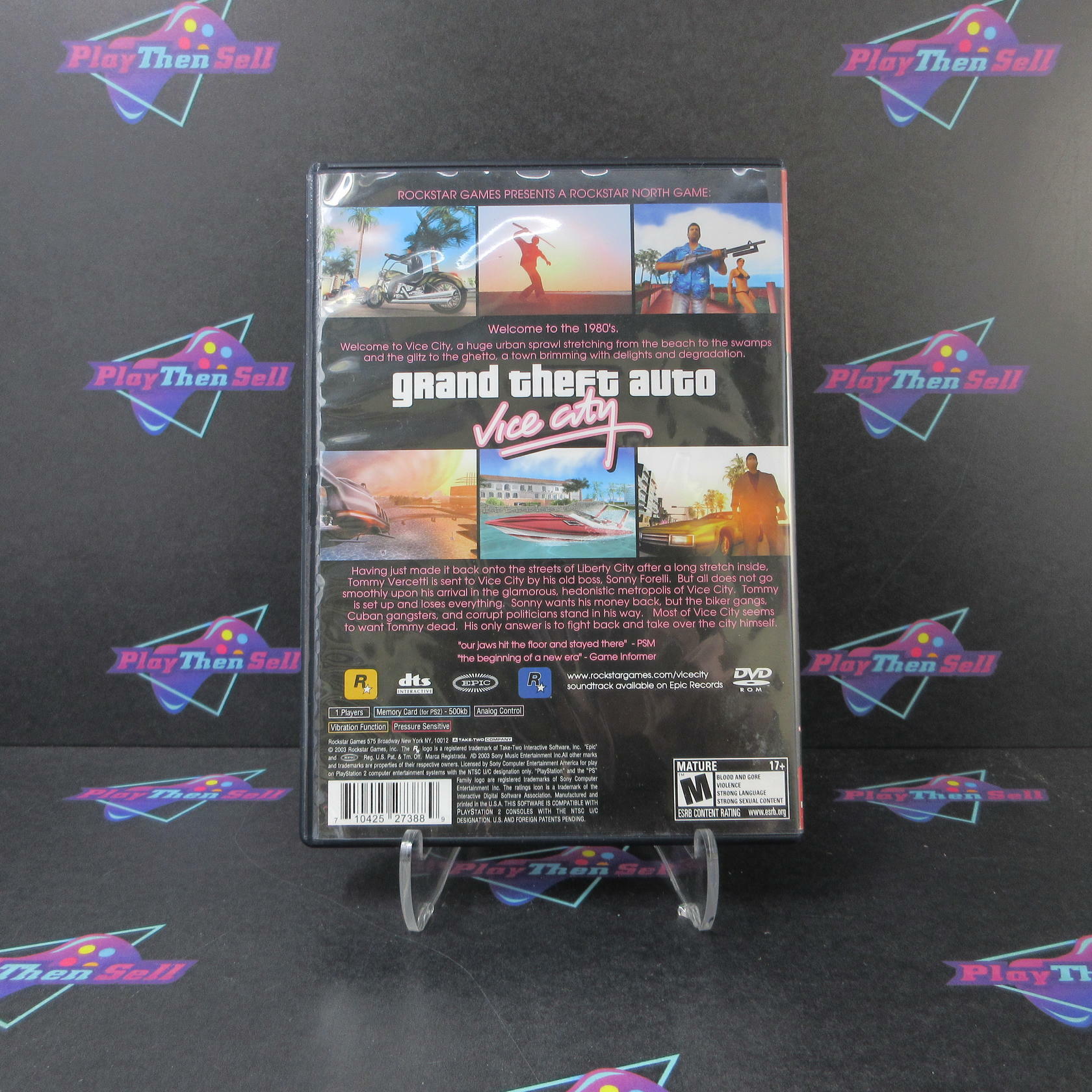 Grand Theft Auto Vice City GH PS2 PlayStation 2 MD/DD Complete CIB - Very Good
