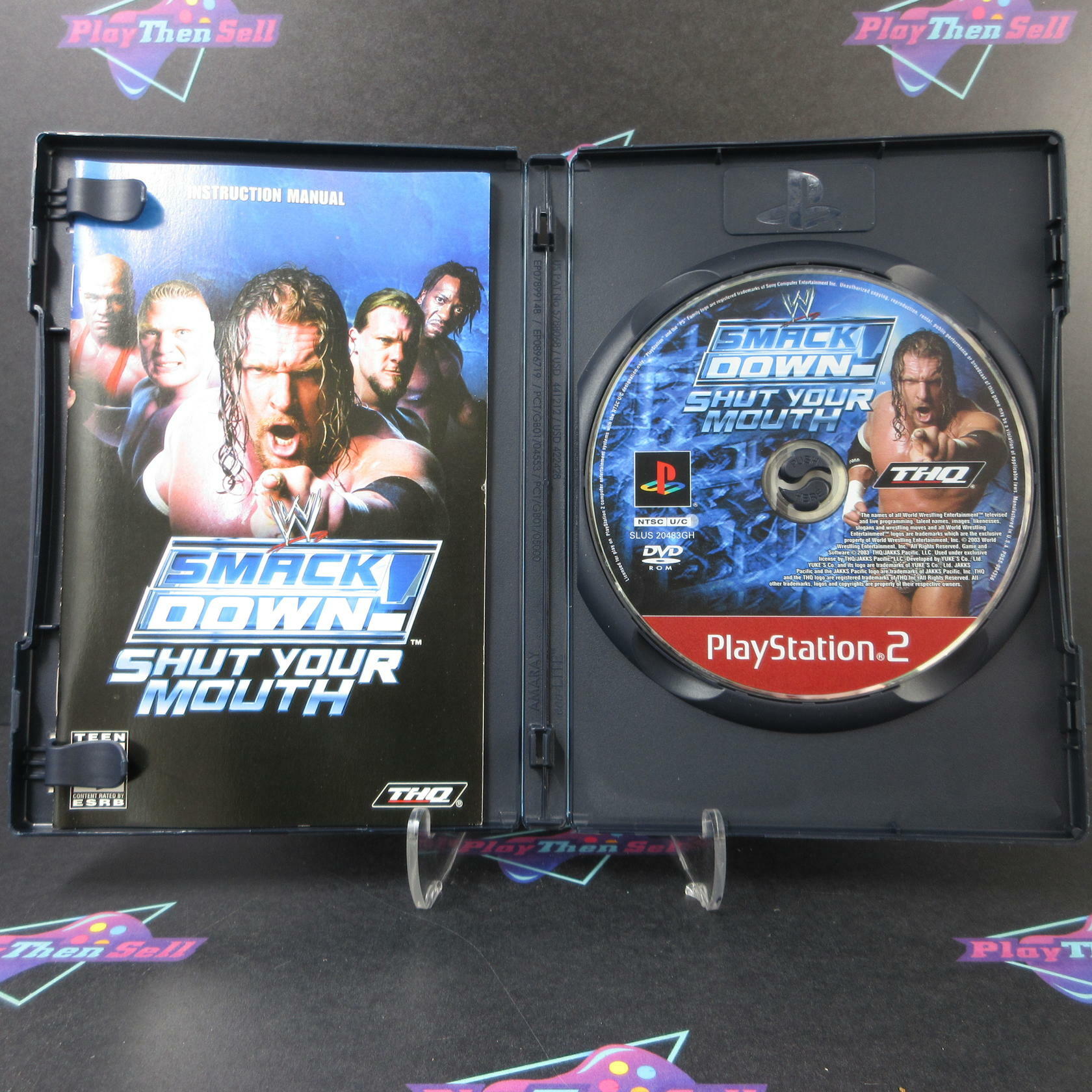 WWE Smackdown! Shut Your Mouth GH PS2 PlayStation 2 AD Complete CIB - Very Good
