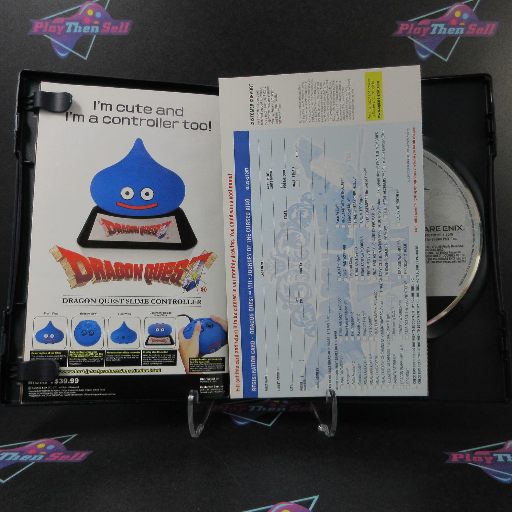 Dragon Quest VIII Journey of the Cursed King No Demo PlayStation 2 AD/MD + Reg - Very Good