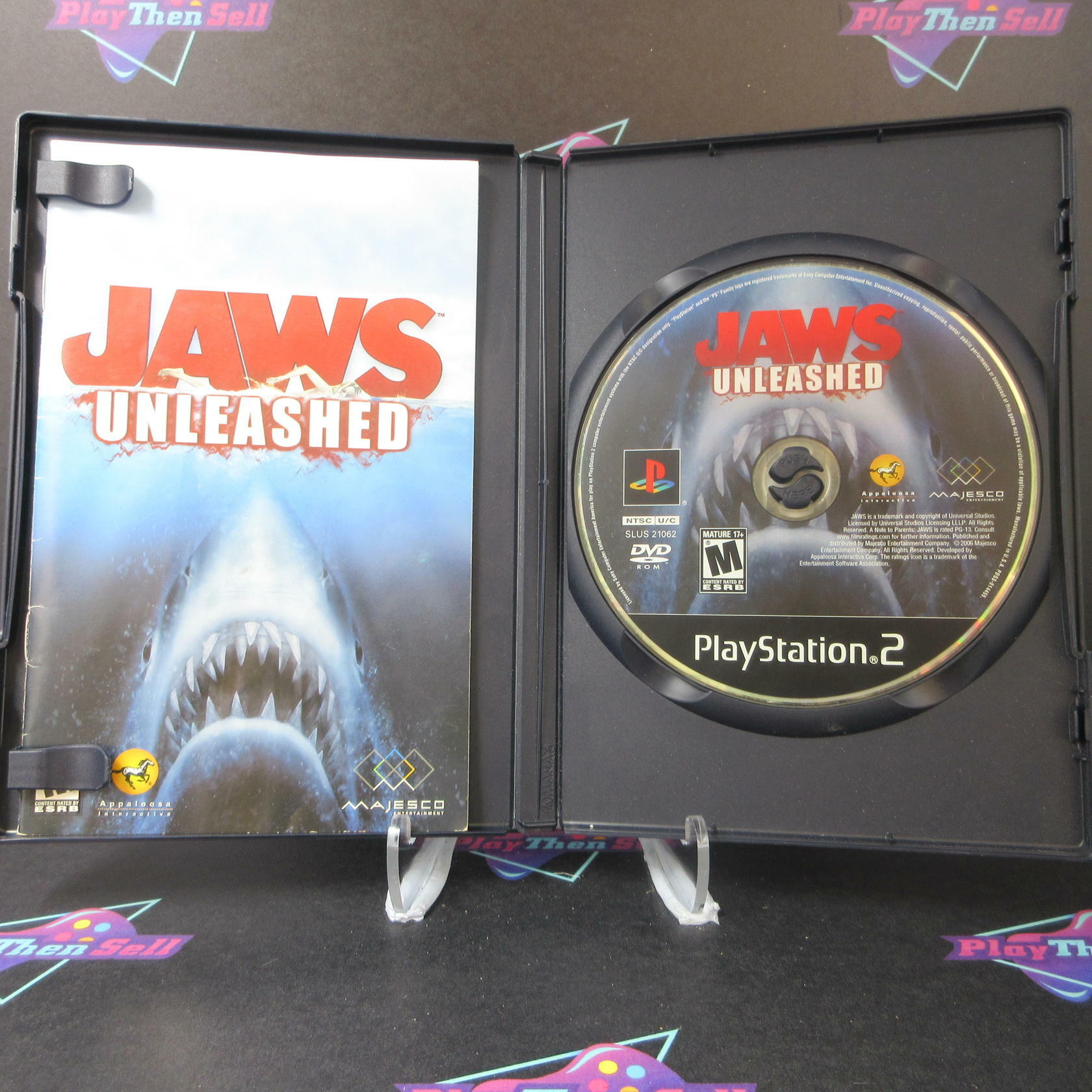 Jaws Unleashed PS2 PlayStation 2 AD Complete CIB - Very Good