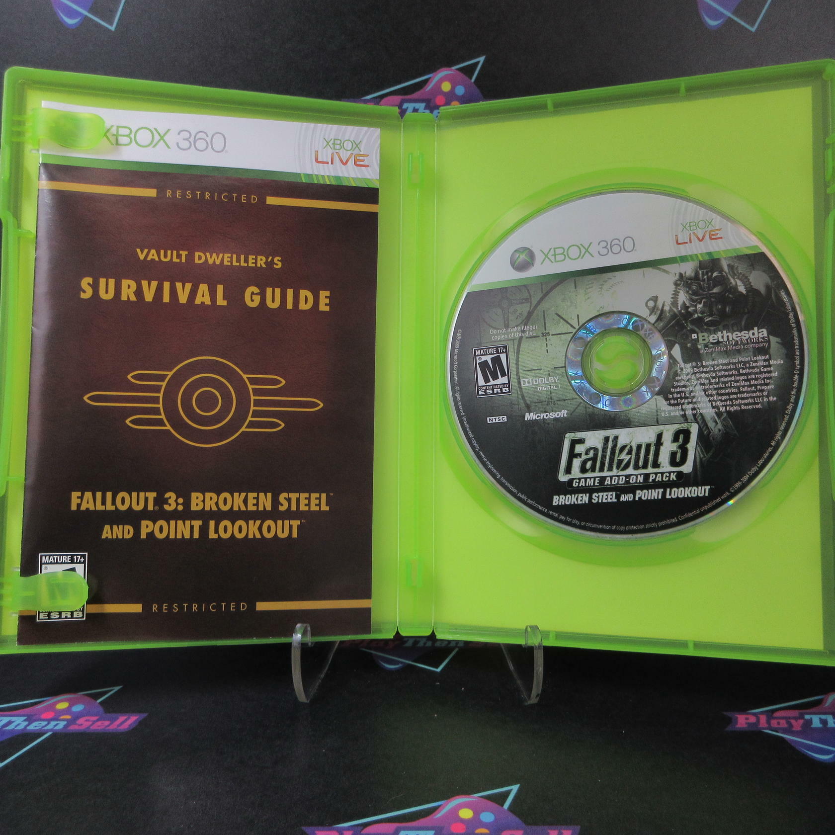 Fallout 3 Add-On Pack Broken Steel and Point Lookout Xbox 360 - Like New