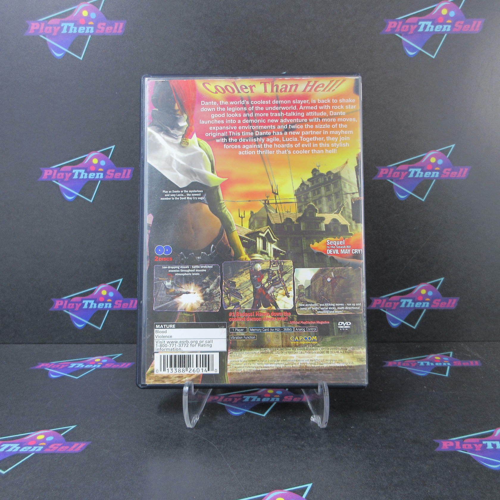 Devil May Cry 2 PS2 PlayStation 2 AD Complete CIB - Very Good