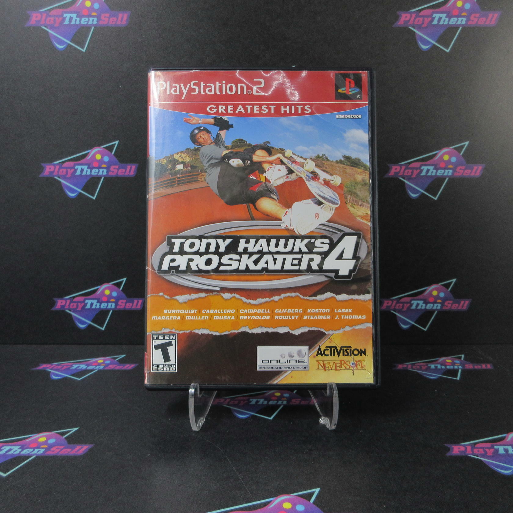 Tony Hawk's Pro Skater 4 GH PS2 PlayStation 2 AD/NM - Very Good