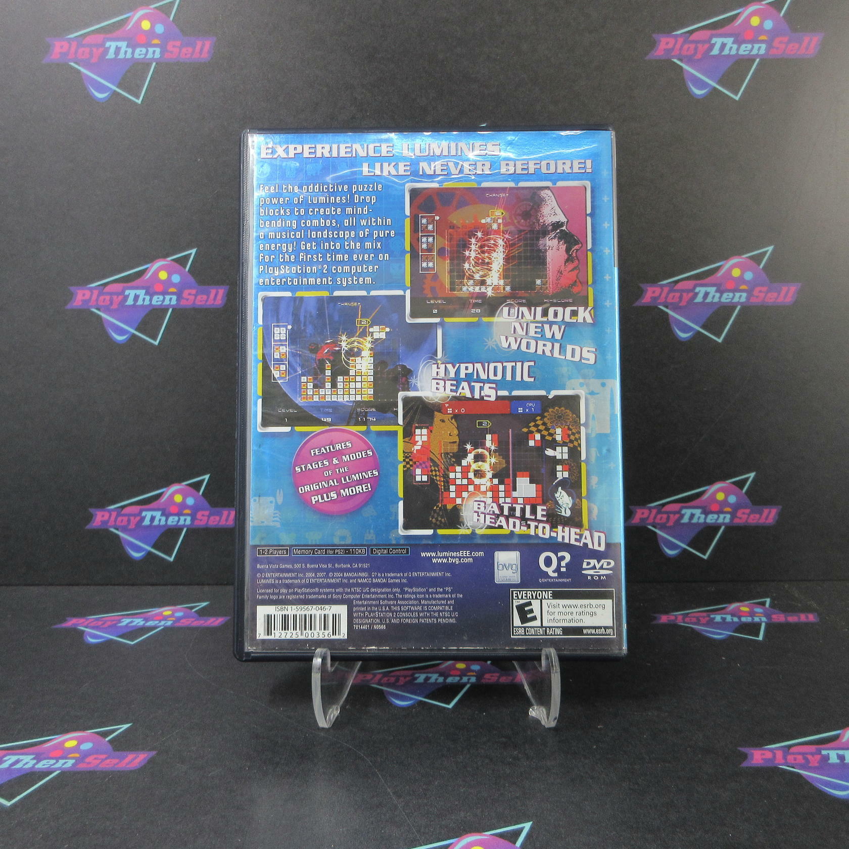 Puzzle Fusion Lumines Plus PS2 PlayStation 2 AD/MD Complete CIB - Very Good