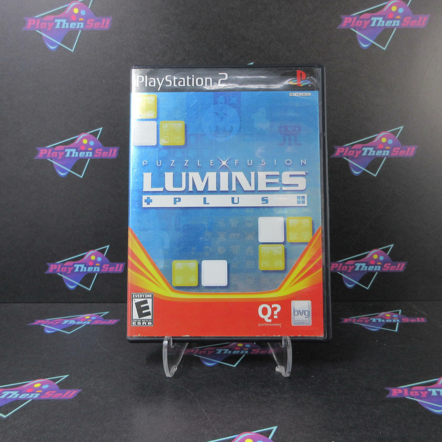 Puzzle Fusion Lumines Plus PS2 PlayStation 2 AD/MD Complete CIB - Very Good