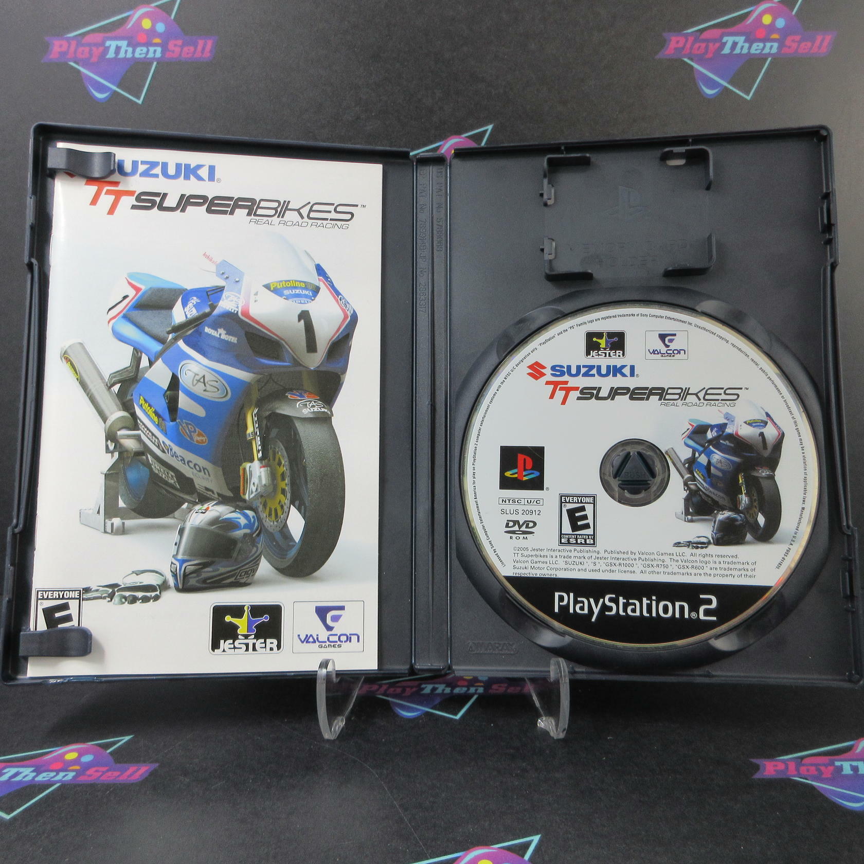 Suzuki Superbikes PS2 PlayStation 2 AD Complete CIB - Very Good