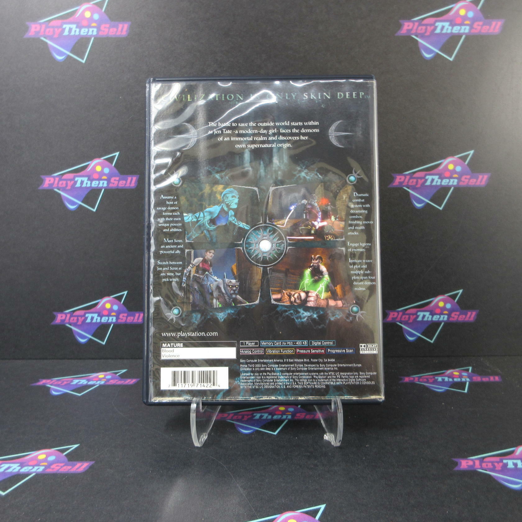 Primal PS2 PlayStation 2 AD/NM - Very Good