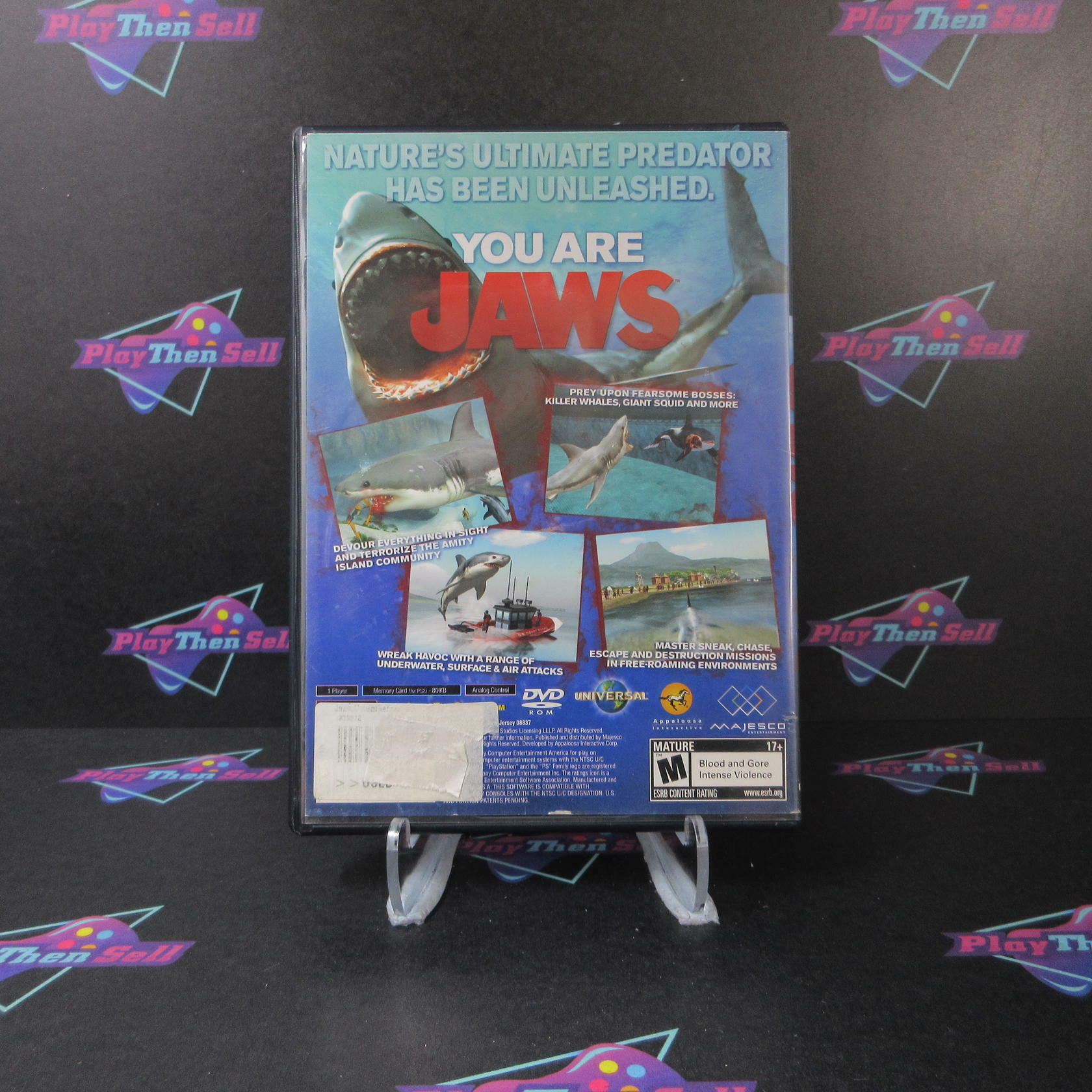Jaws Unleashed PS2 PlayStation 2 AD Complete CIB - Very Good