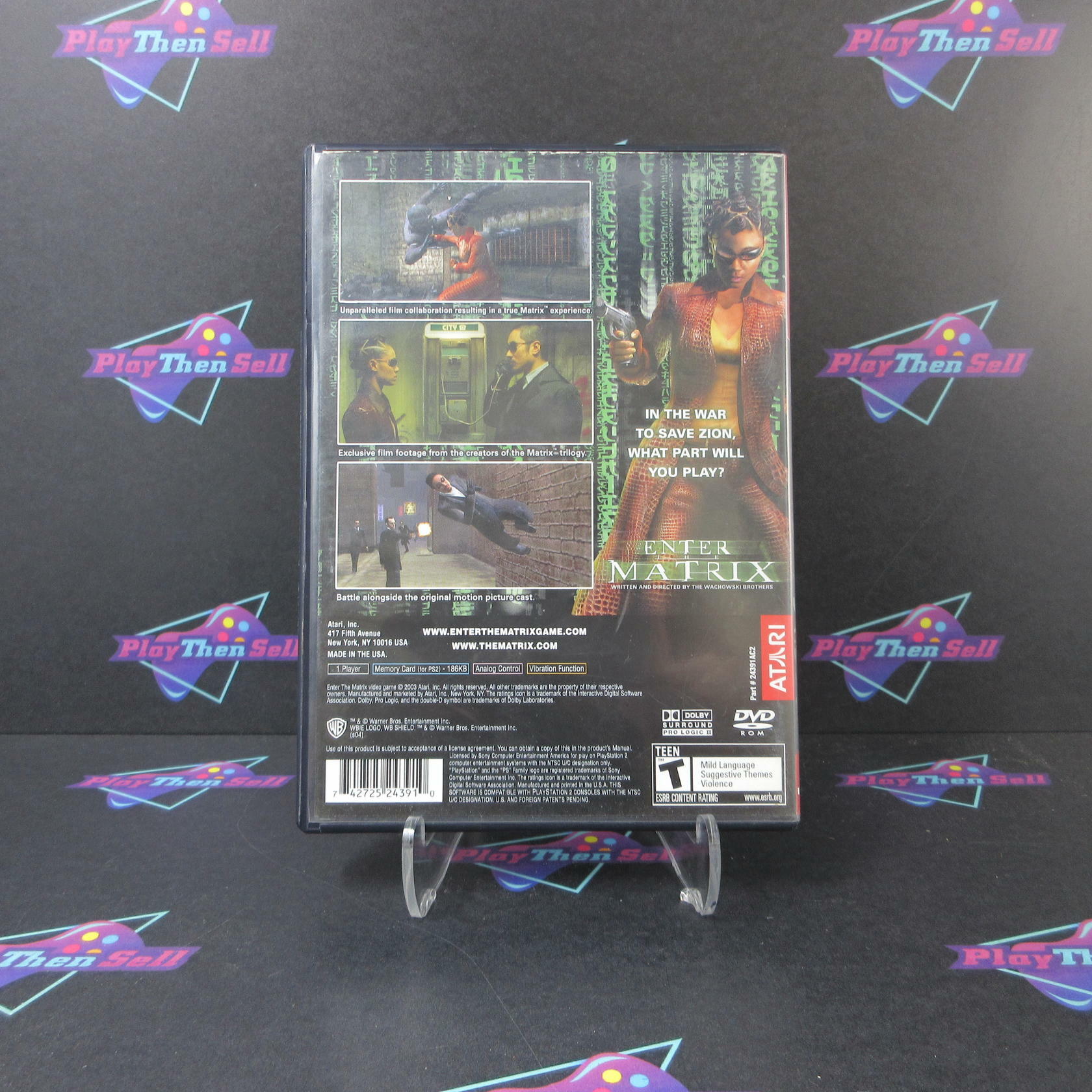Enter The Matrix PS2 PlayStation 2 GH Complete - Very Good