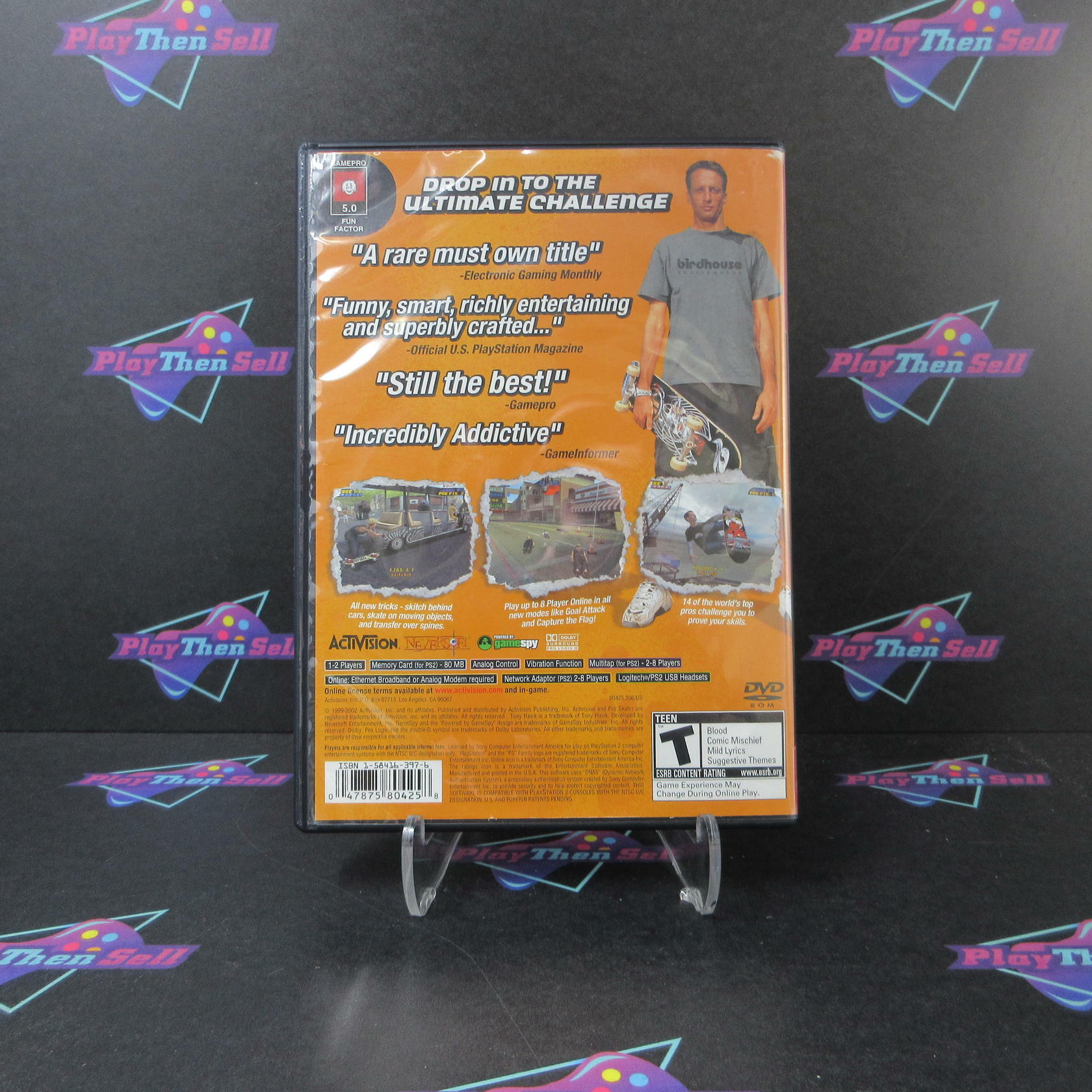 Tony Hawk's Pro Skater 4 GH PS2 PlayStation 2 AD/NM - Very Good