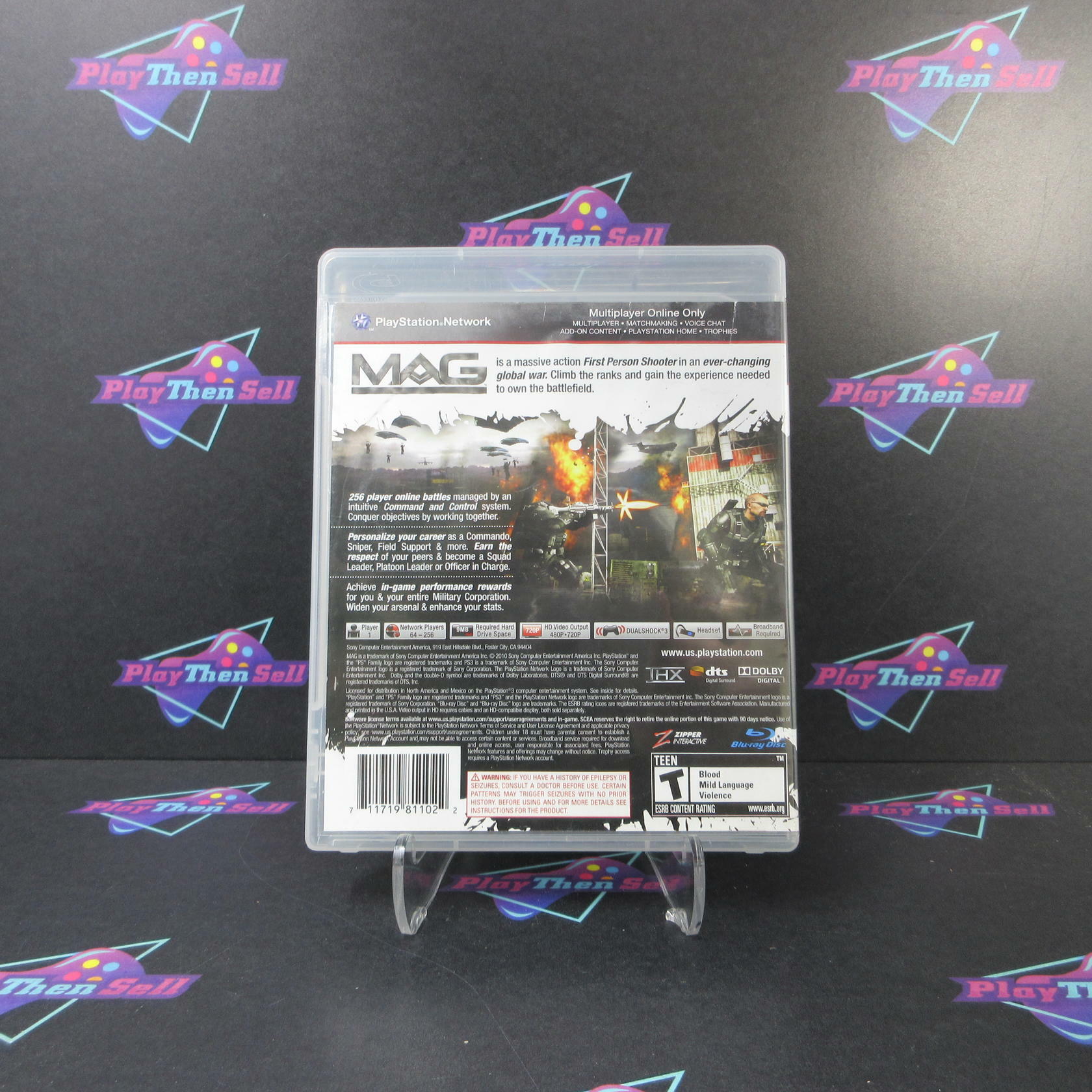 MAG PS3 PlayStation 3 AD/MD Complete CIB - Very Good