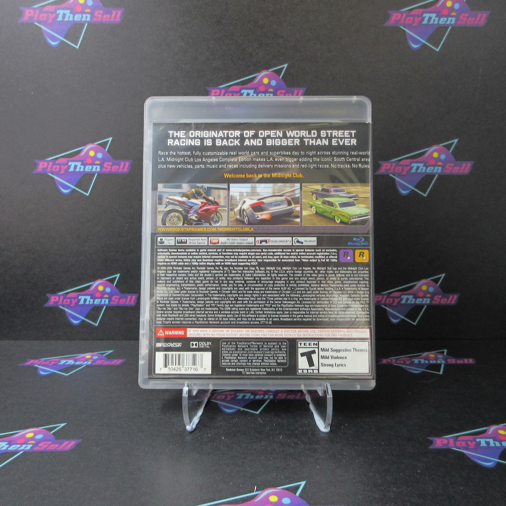 Midnight Club Los Angeles Complete Edition GH PlayStation 3 AD  Complete CIB - Very Good