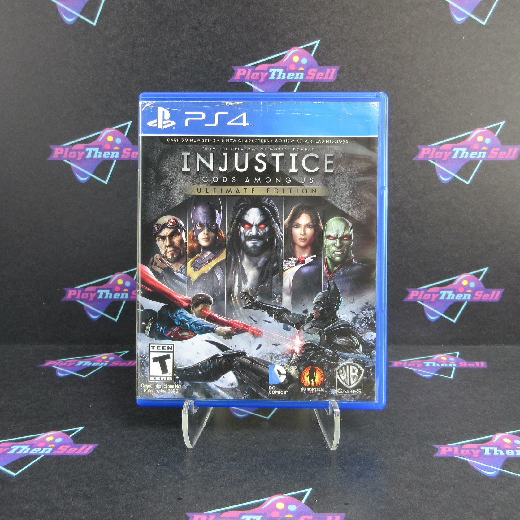 Injustice Gods Among Us Ultimate Edition PS4 PlayStation 4 AD Complete CIB - Very Good