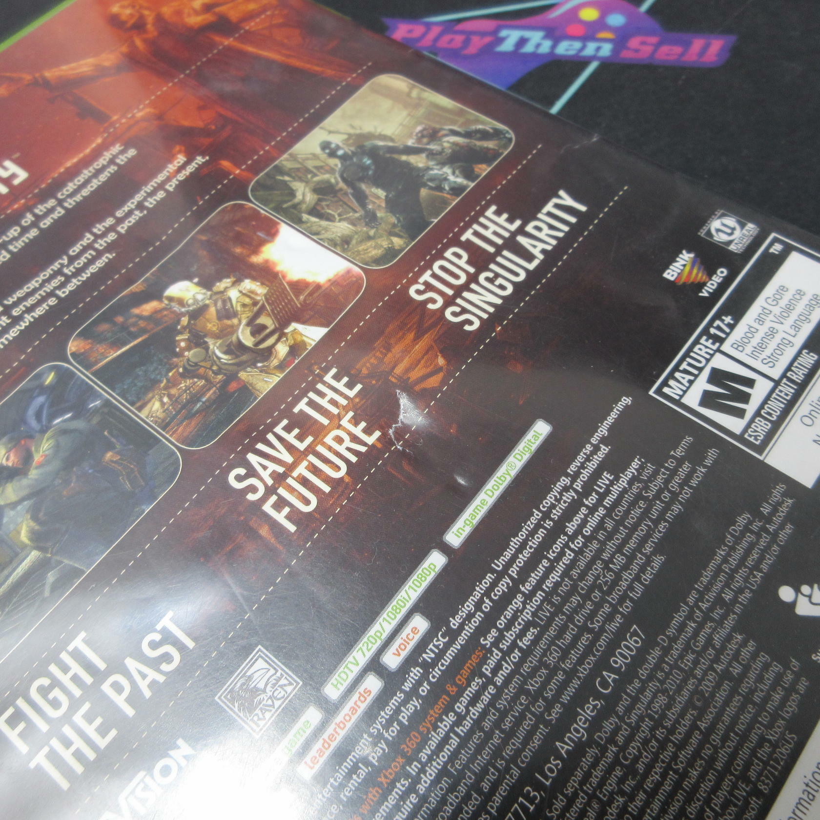 Singularity Xbox 360 AD Complete CIB - Very Good