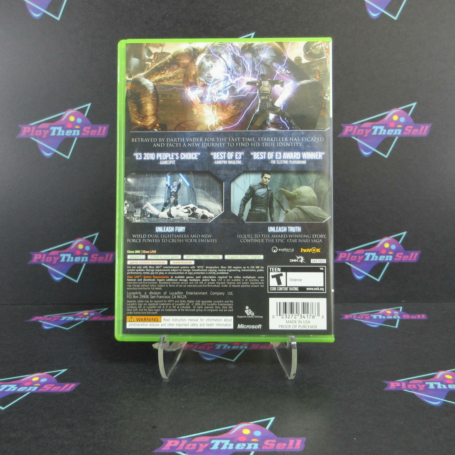 Star Wars The Force Unleashed 2 Xbox 360 - Like New