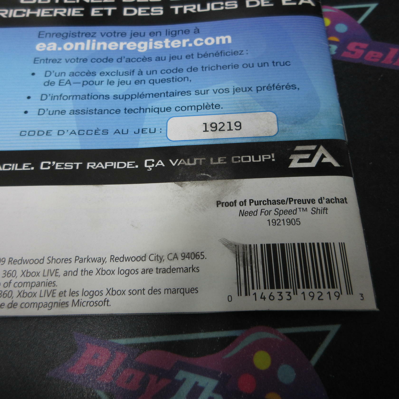 Need For Speed Shift Xbox 360 MD Complete CIB - Very Good