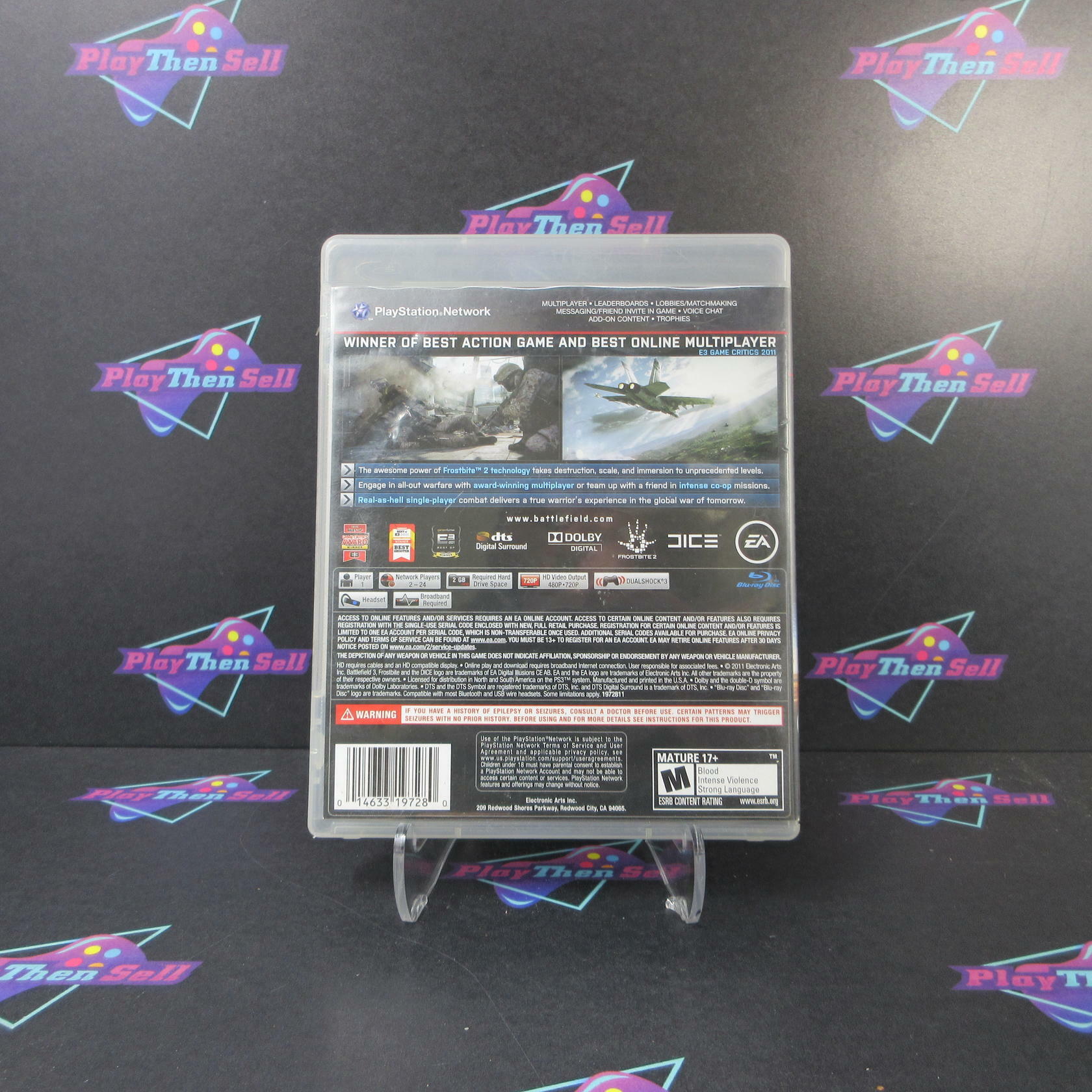 Battlefield 3 PS3 PlayStation 3 AD/MD Complete CIB - Very Good