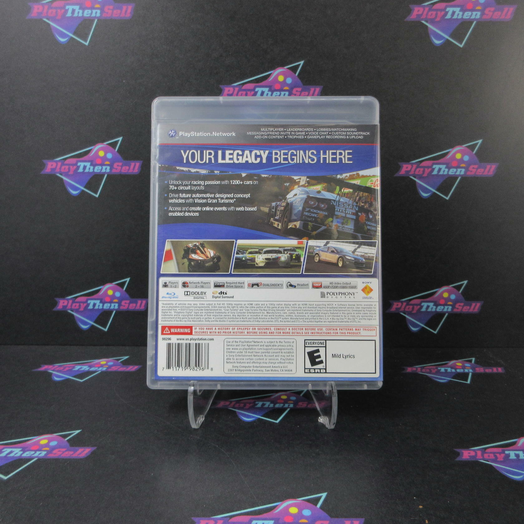 Gran Turismo 6 PS3 PlayStation 3 DD/NM - Very Good