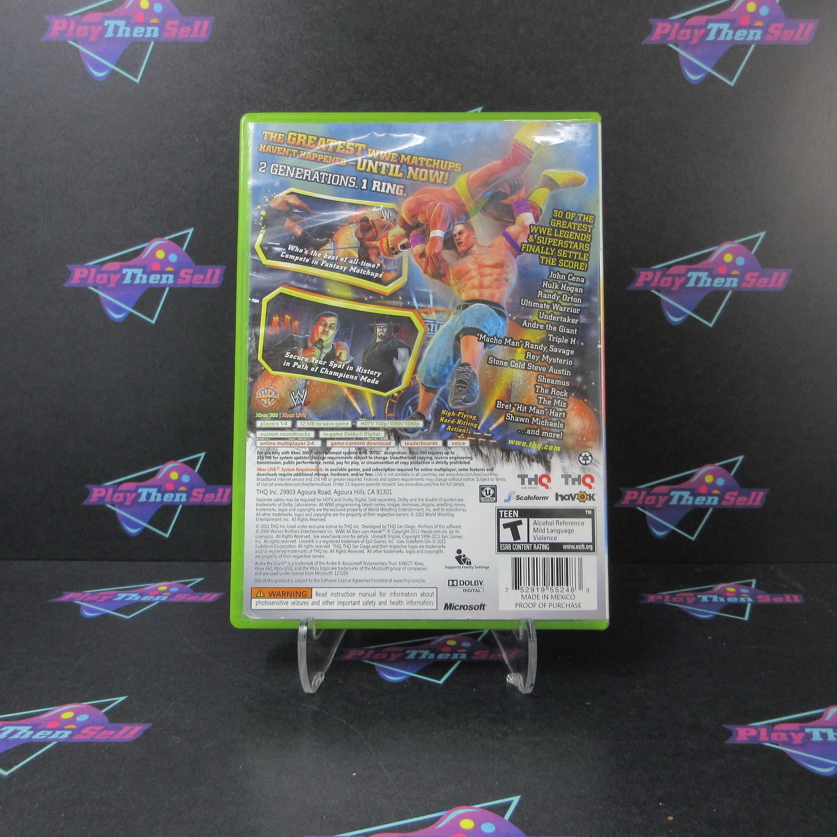 WWE All Stars for Xbox 360 AD/DD Complete CIB - Very Good