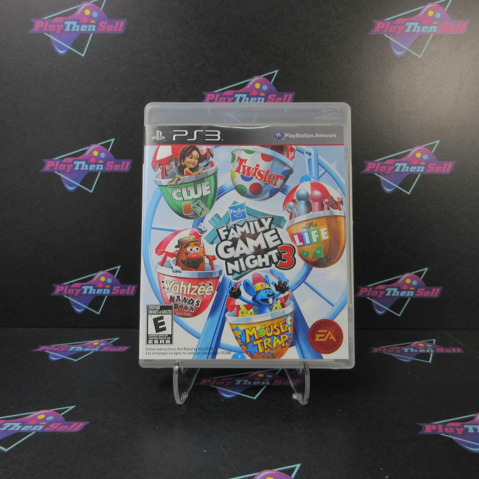 Hasbro Family Game Night 3 PS3 Playstation 3 AD/MD Complete CIB - Very Good
