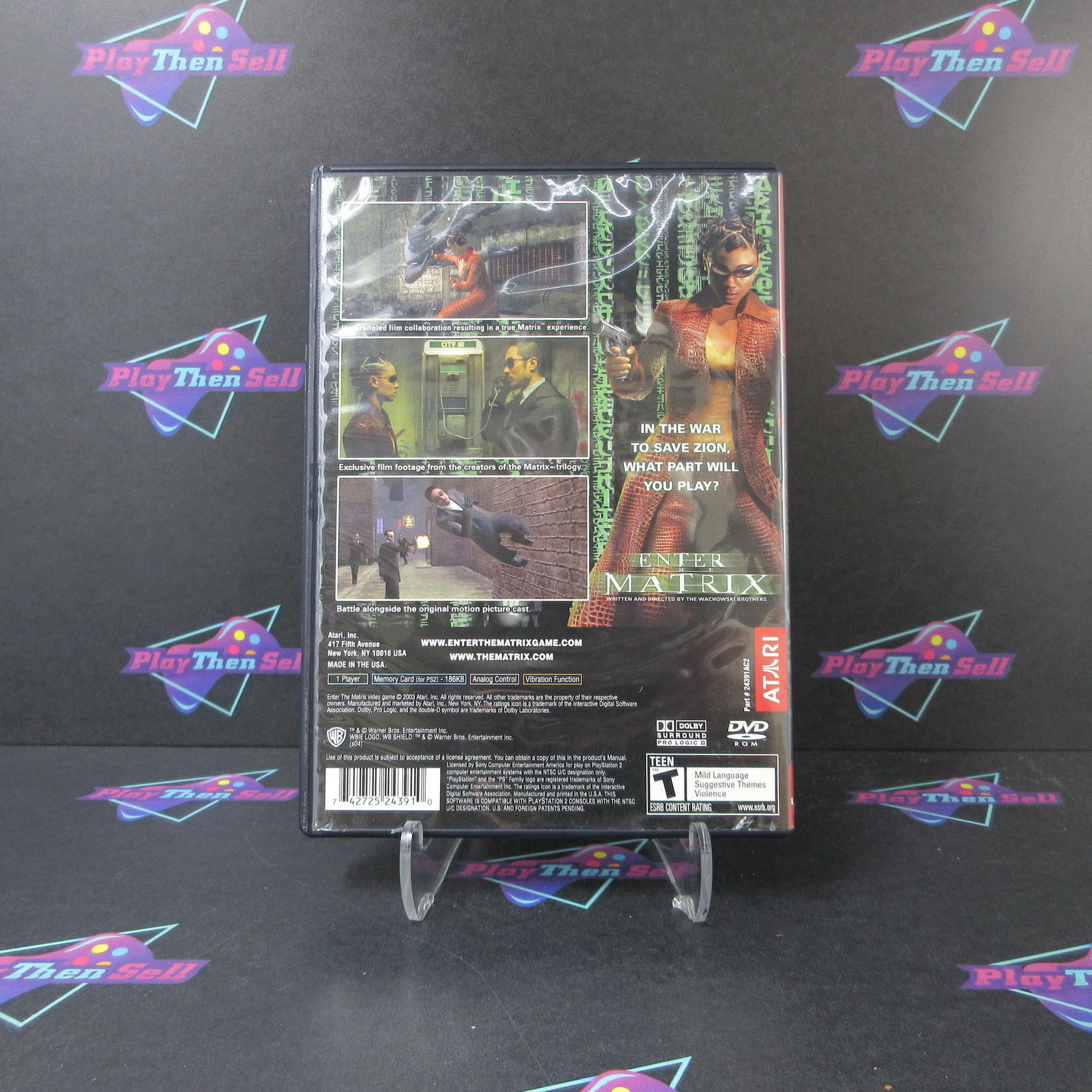 Enter The Matrix PS2 PlayStation 2 GH - Very Good