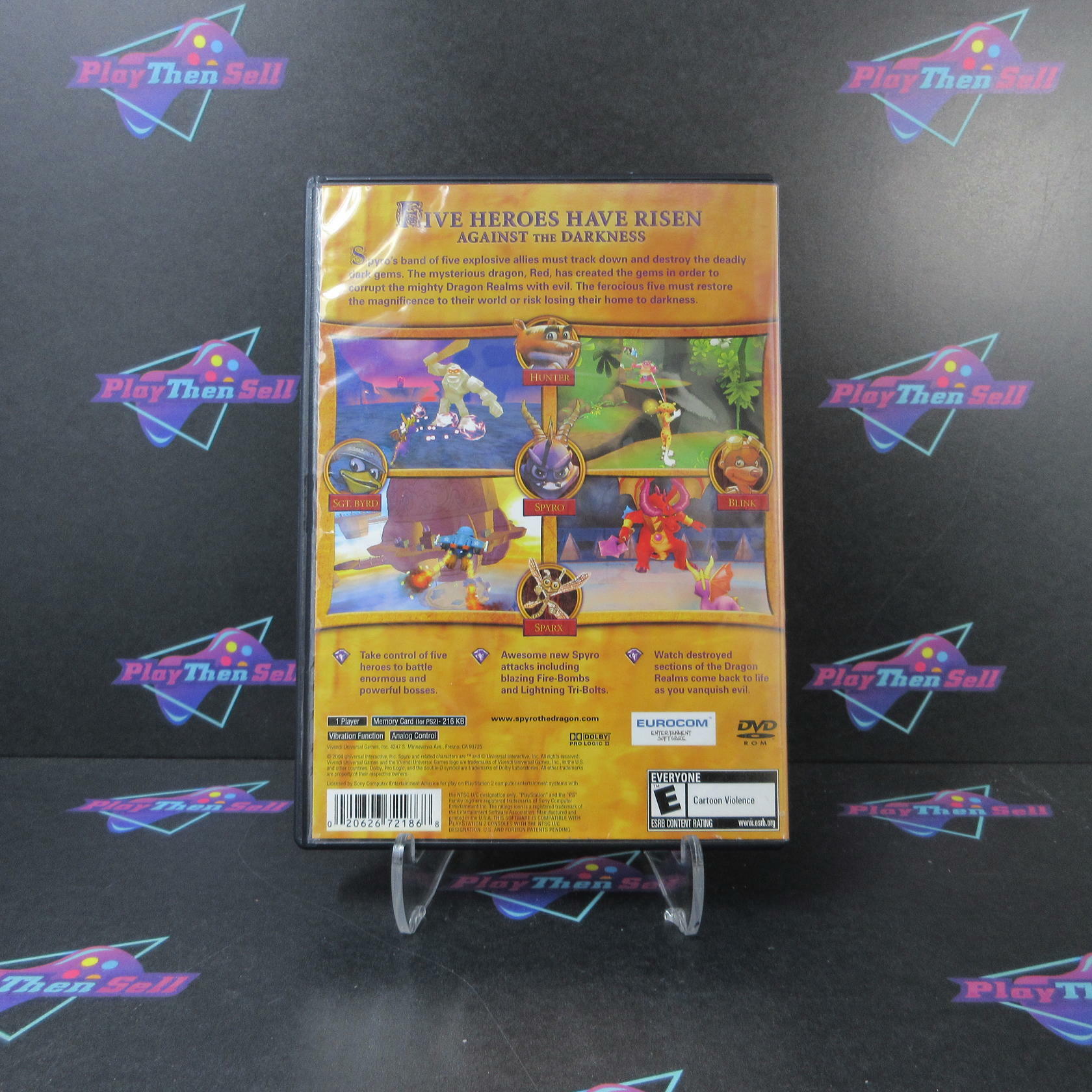 Spyro A Hero's Tail PS2 PlayStation 2 - Very Good