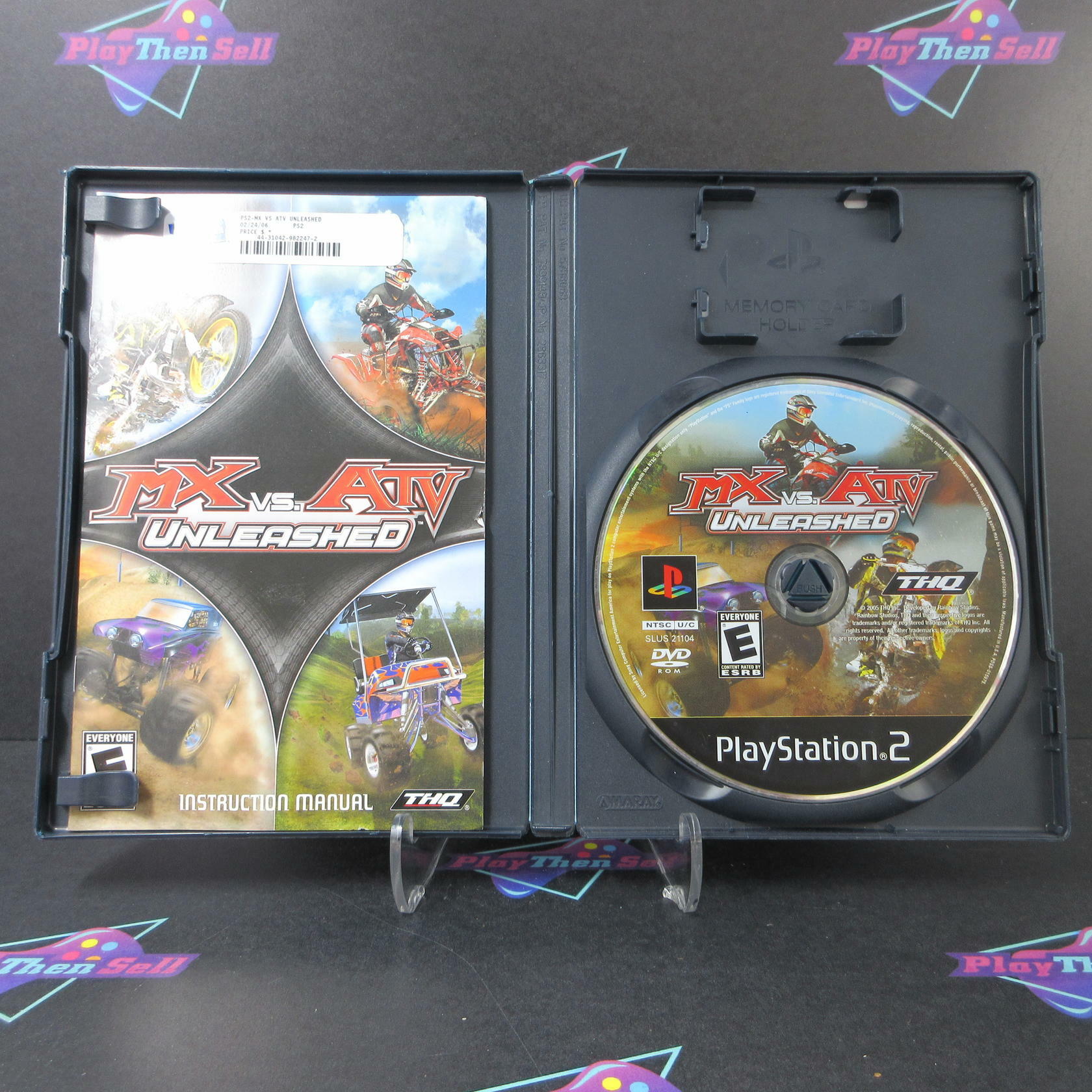 MX vs ATV Unleashed PS2 PlayStation 2 AD/MD Complete CIB - Very Good