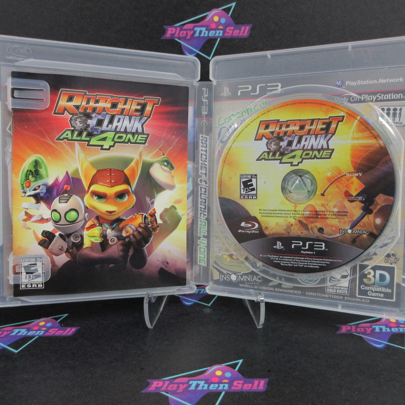 Ratchet & Clank All 4 One PS3 PlayStation 3 AD Complete CIB - Very Good