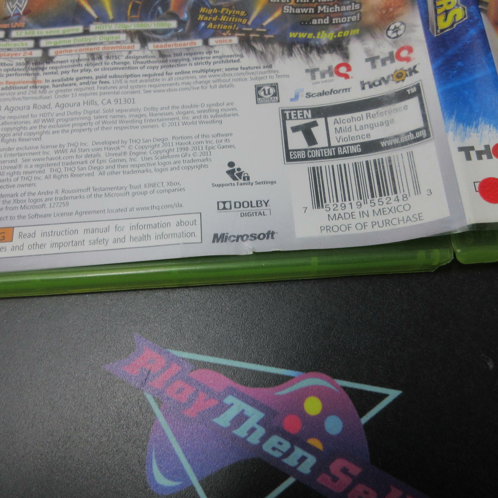 WWE All Stars for Xbox 360 AD/DD Complete CIB - Very Good