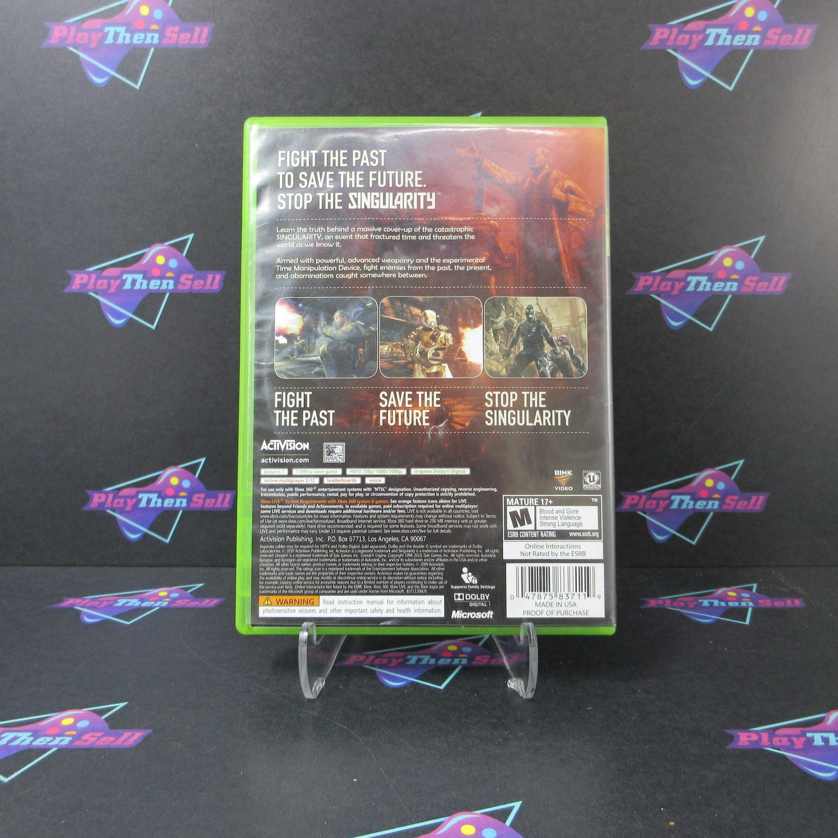 Singularity Xbox 360 AD Complete CIB - Very Good